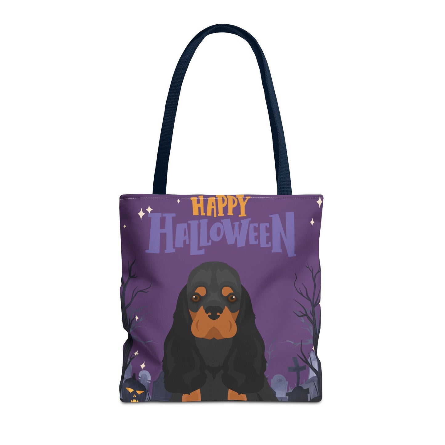 Cocker Spaniel Dog Happy Halloween Tote Bag 16x16