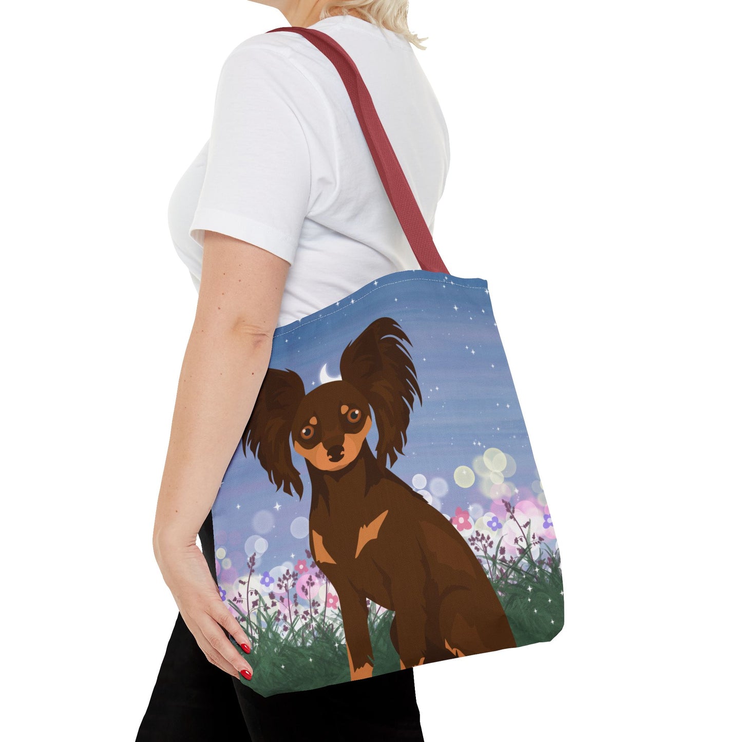 Russian Toy Terrier Dog Tote Bag 16x16