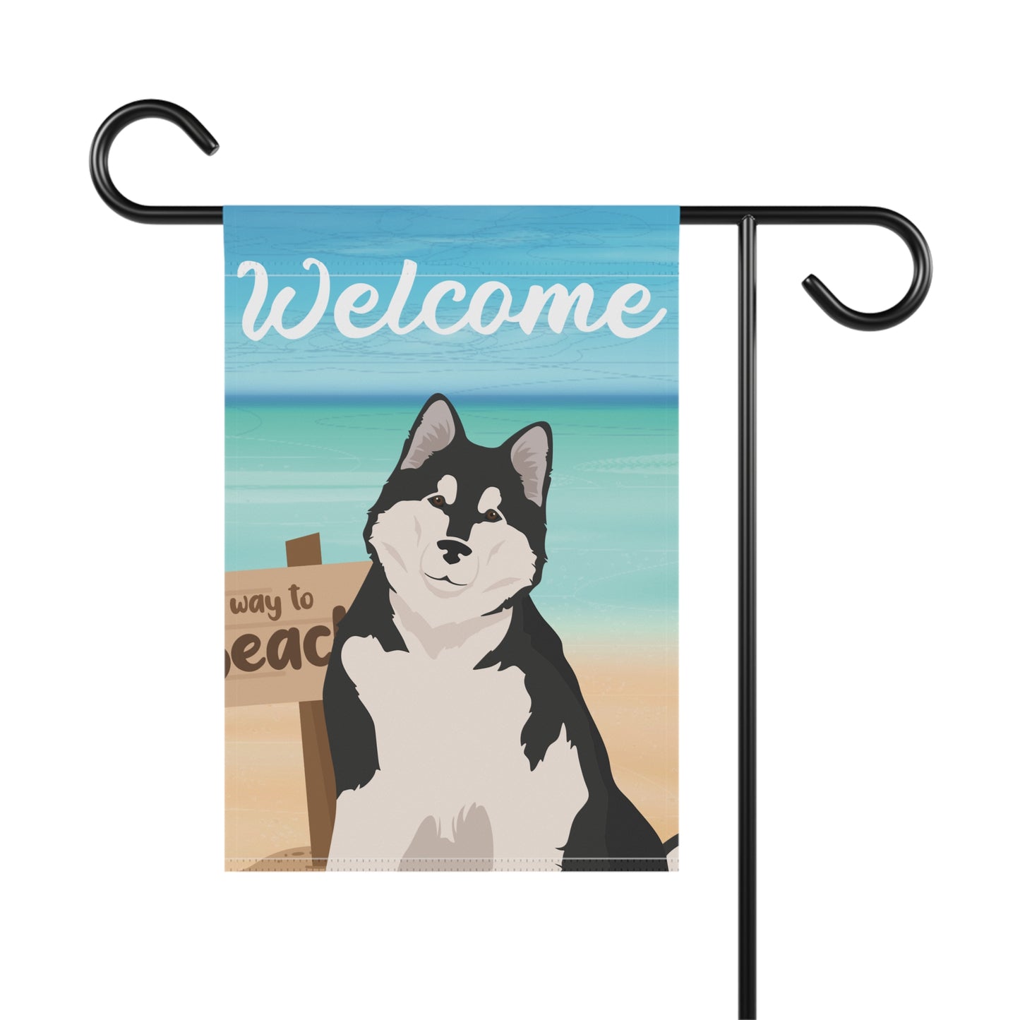 Alaskan Malamute Dog Garden Flag
