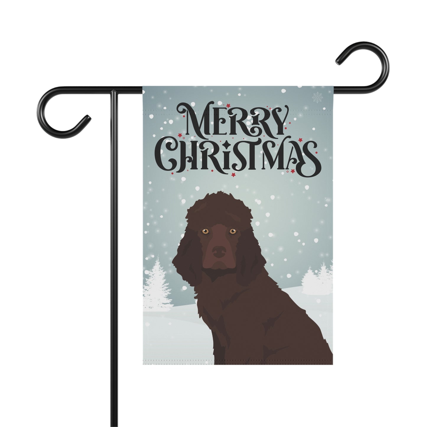 Irish Water Spaniel Dog Garden Flag