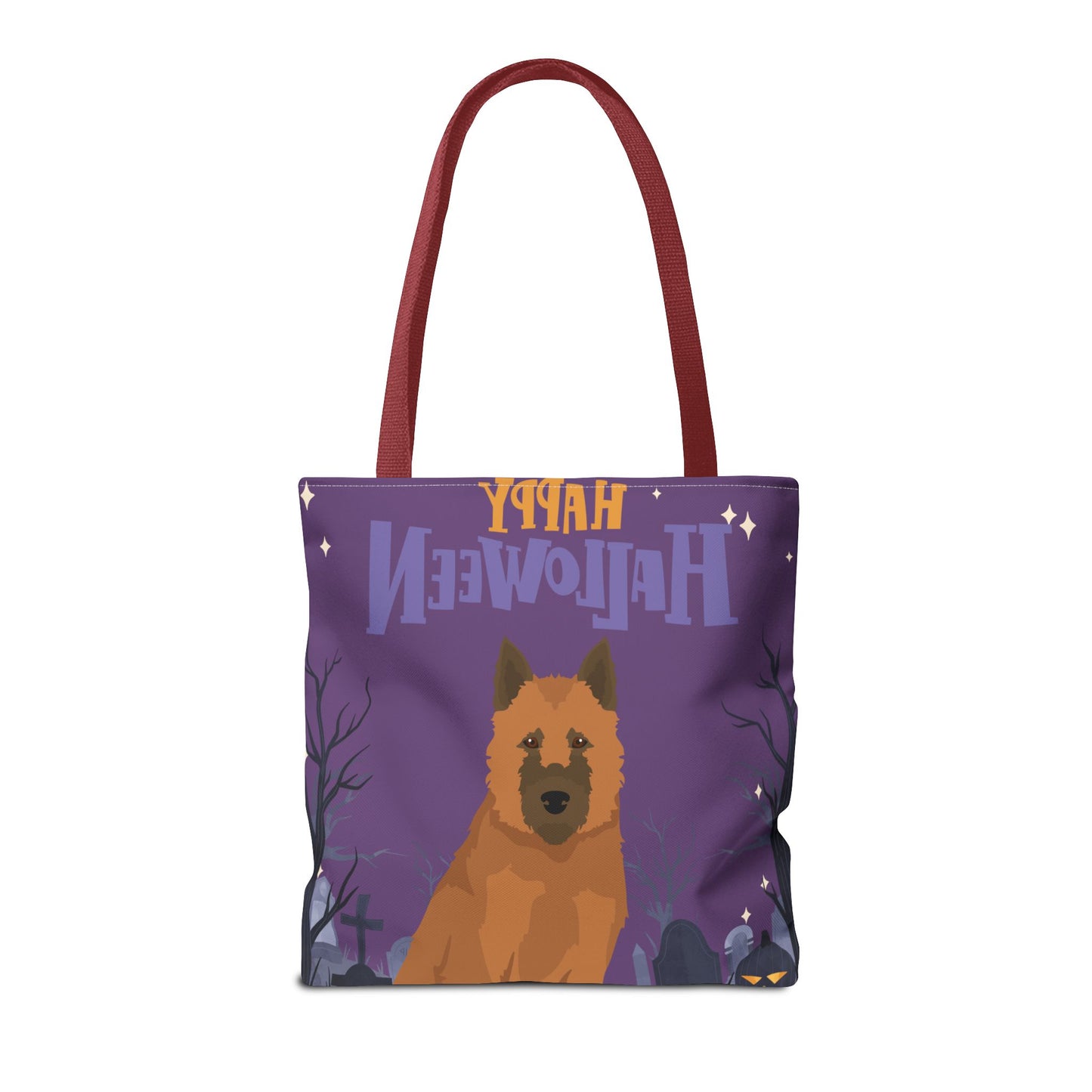 Belgain Laekenois Dog Happy Halloween Tote Bag 16x16