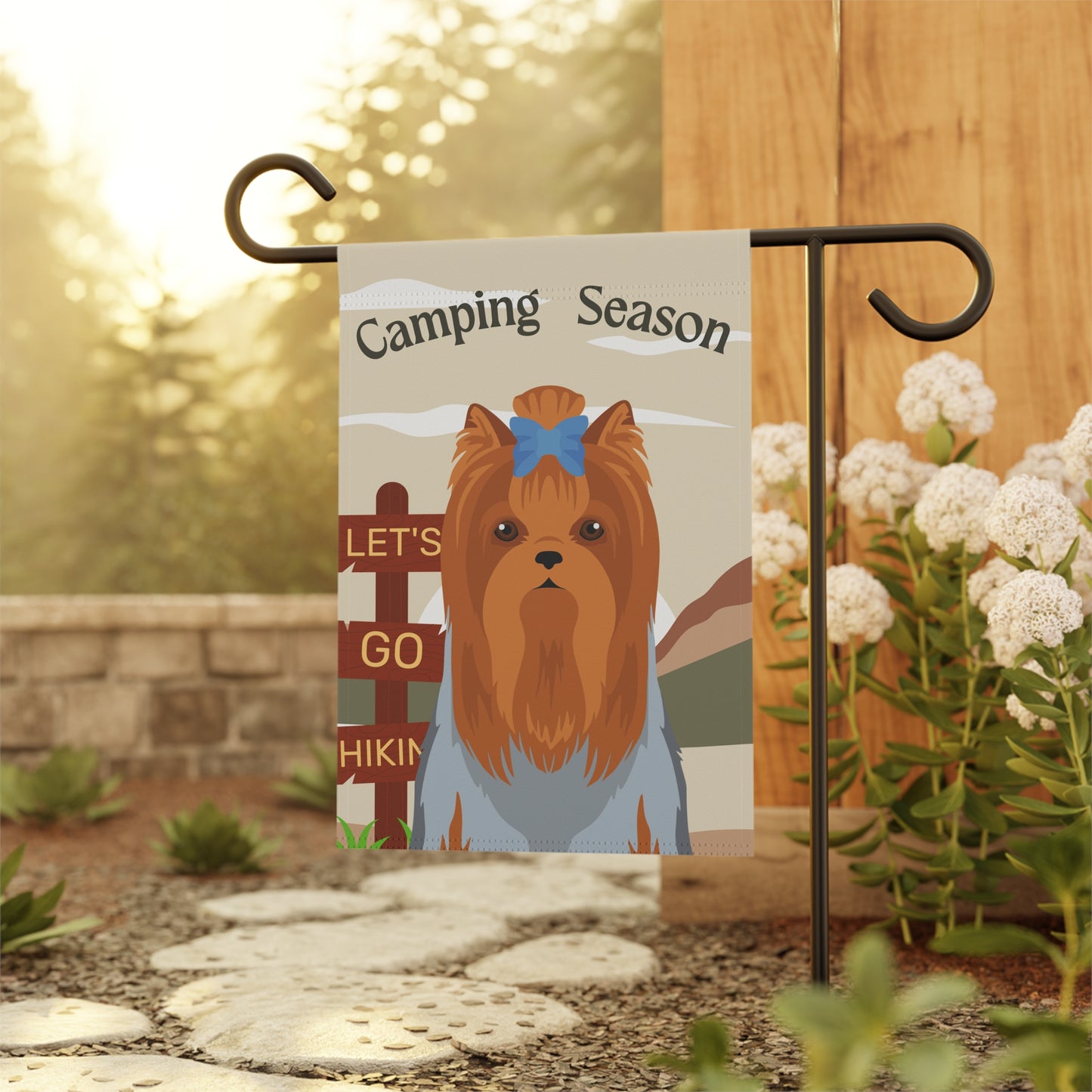 Yorkshire Terrier Dog Camping Garden Flag