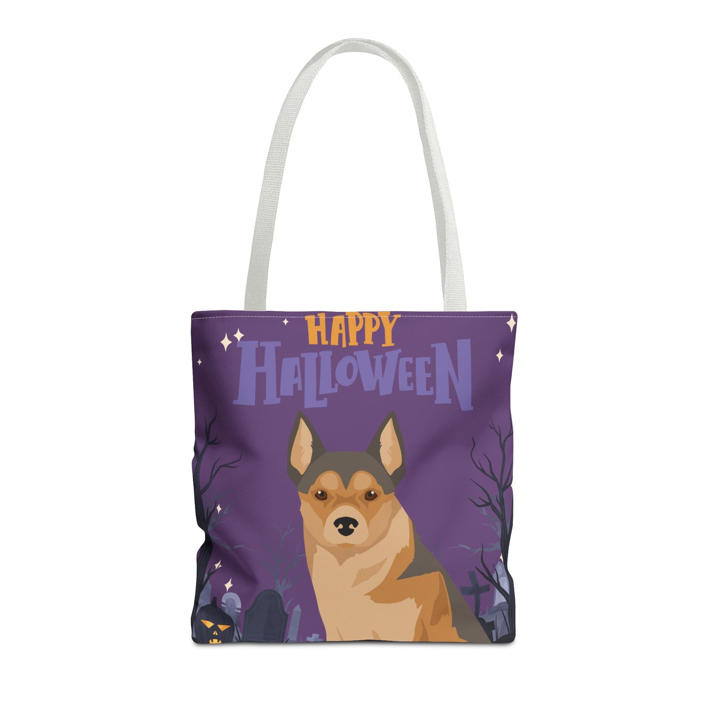 Norwegian Lundehund Dog Happy Halloween Tote Bag 16x16