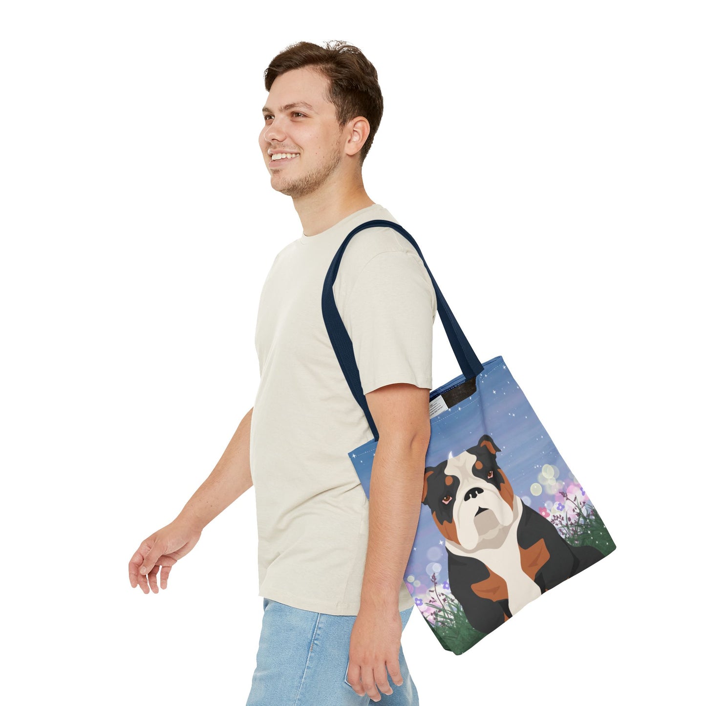 Bulldog Dog Tote Bag 16x16
