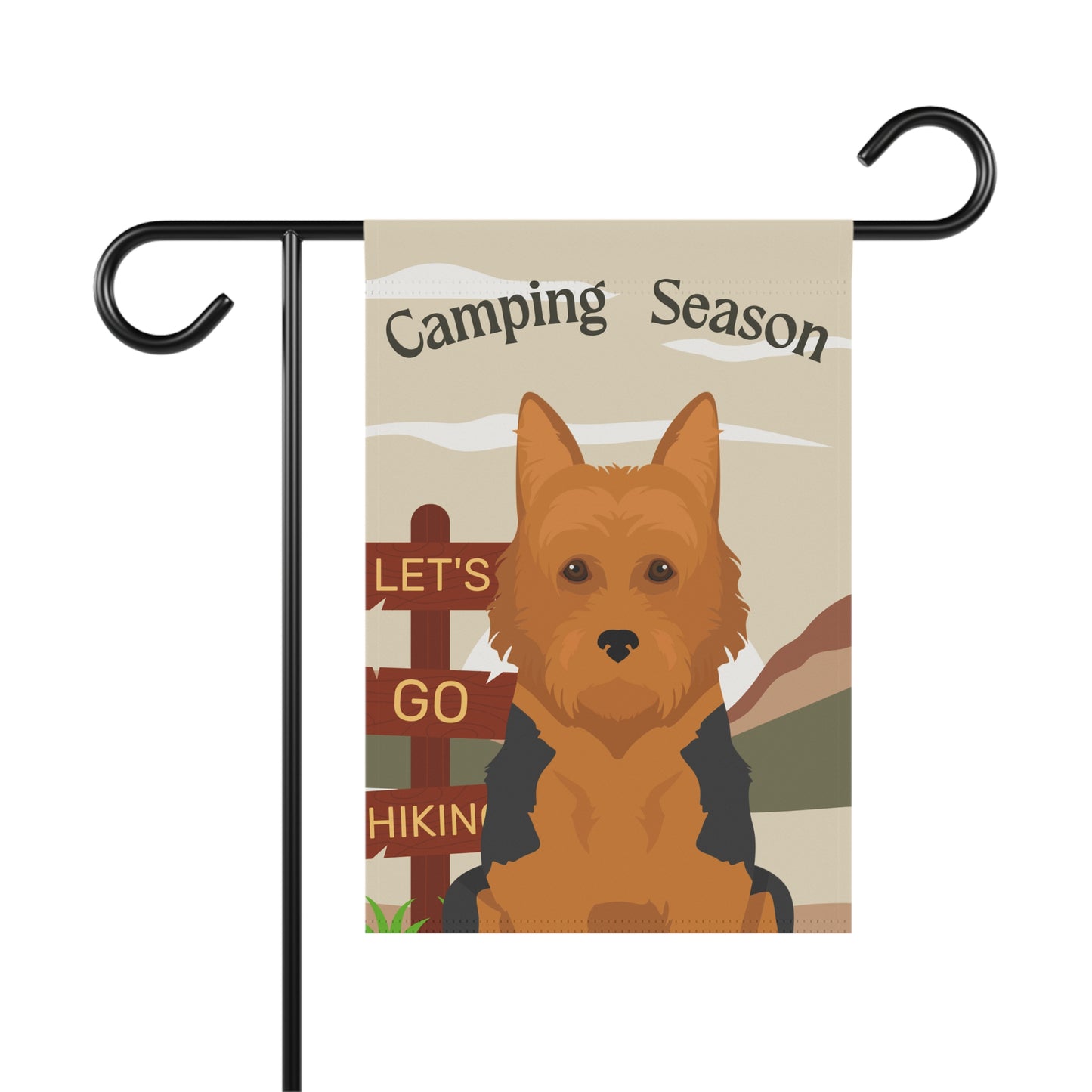 Australian Terrier Dog Camping Garden Flag