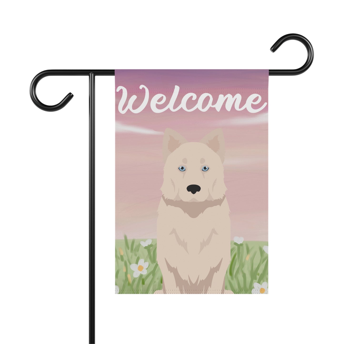 Yakutian Laika Dog Welcome Garden Flag