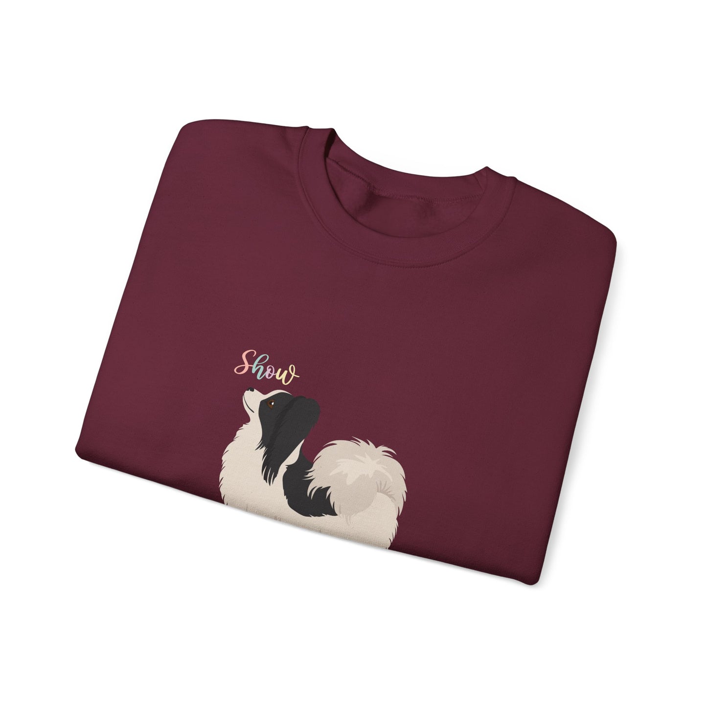 Papillon Dog Unisex Heavy Blend Crewneck Sweatshirt