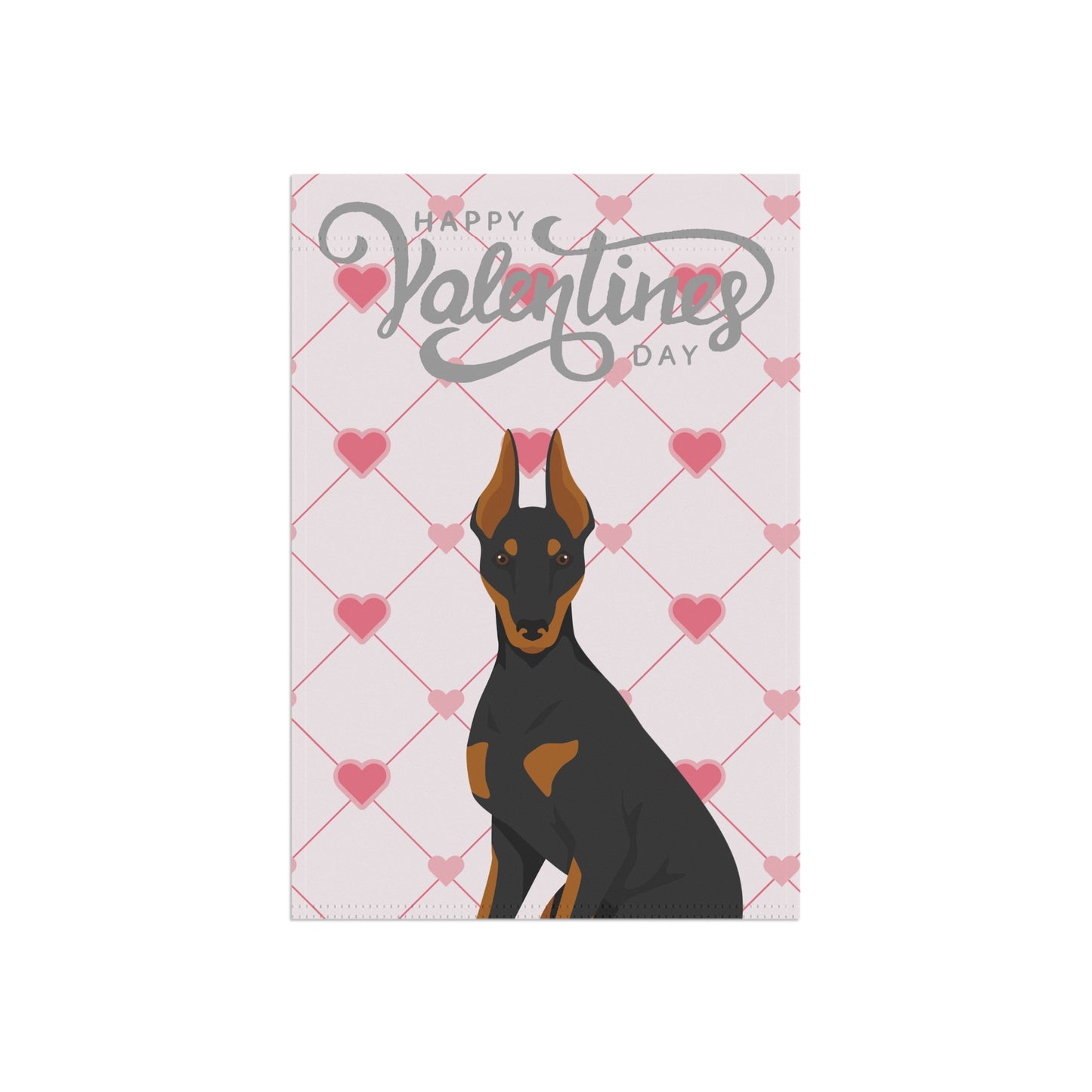 Manchester Terrier Dog Valentines Day Garden Flag