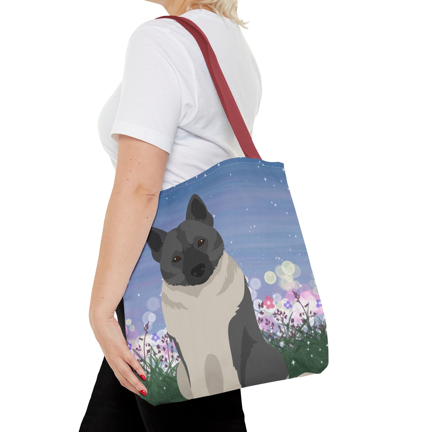 Norwegian Lundehund Dog Tote Bag 16x16