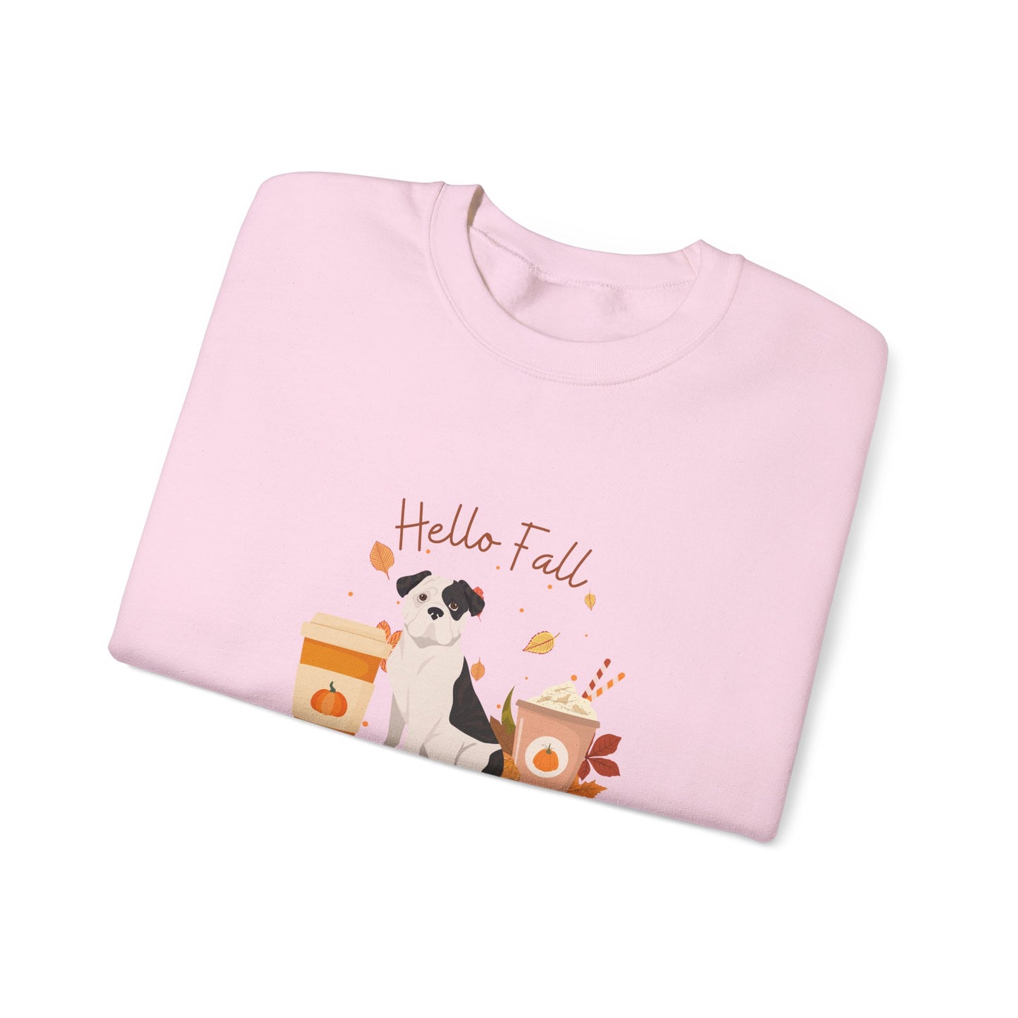 American Bulldog Dog Fall Unisex Heavy Blend Crewneck Sweatshirt
