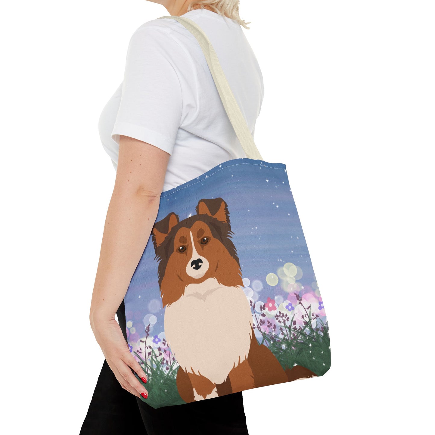Shetland Sheepdog Dog Tote Bag 16x16