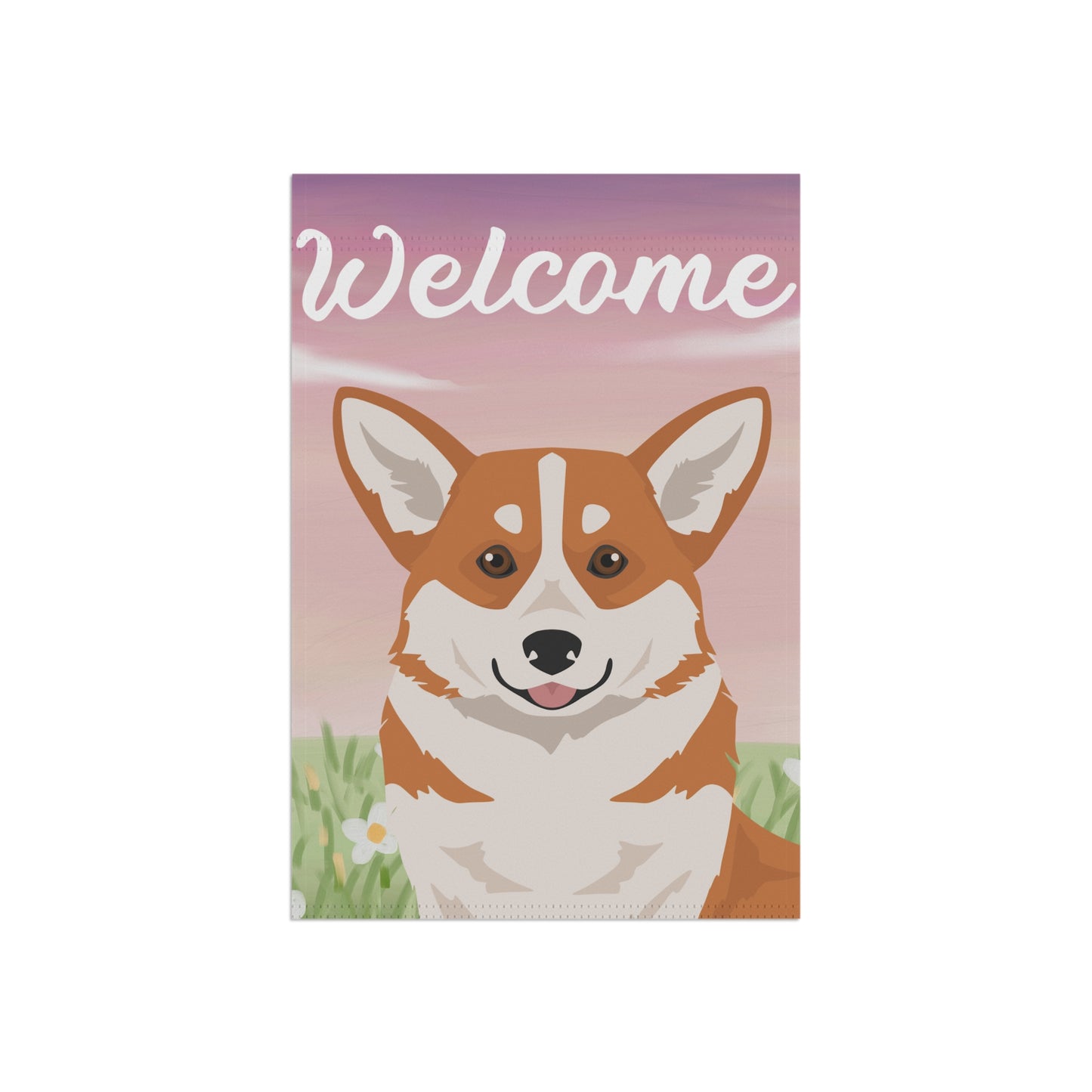 Pembroke Welsh Corgi Dog Welcome Garden Flag