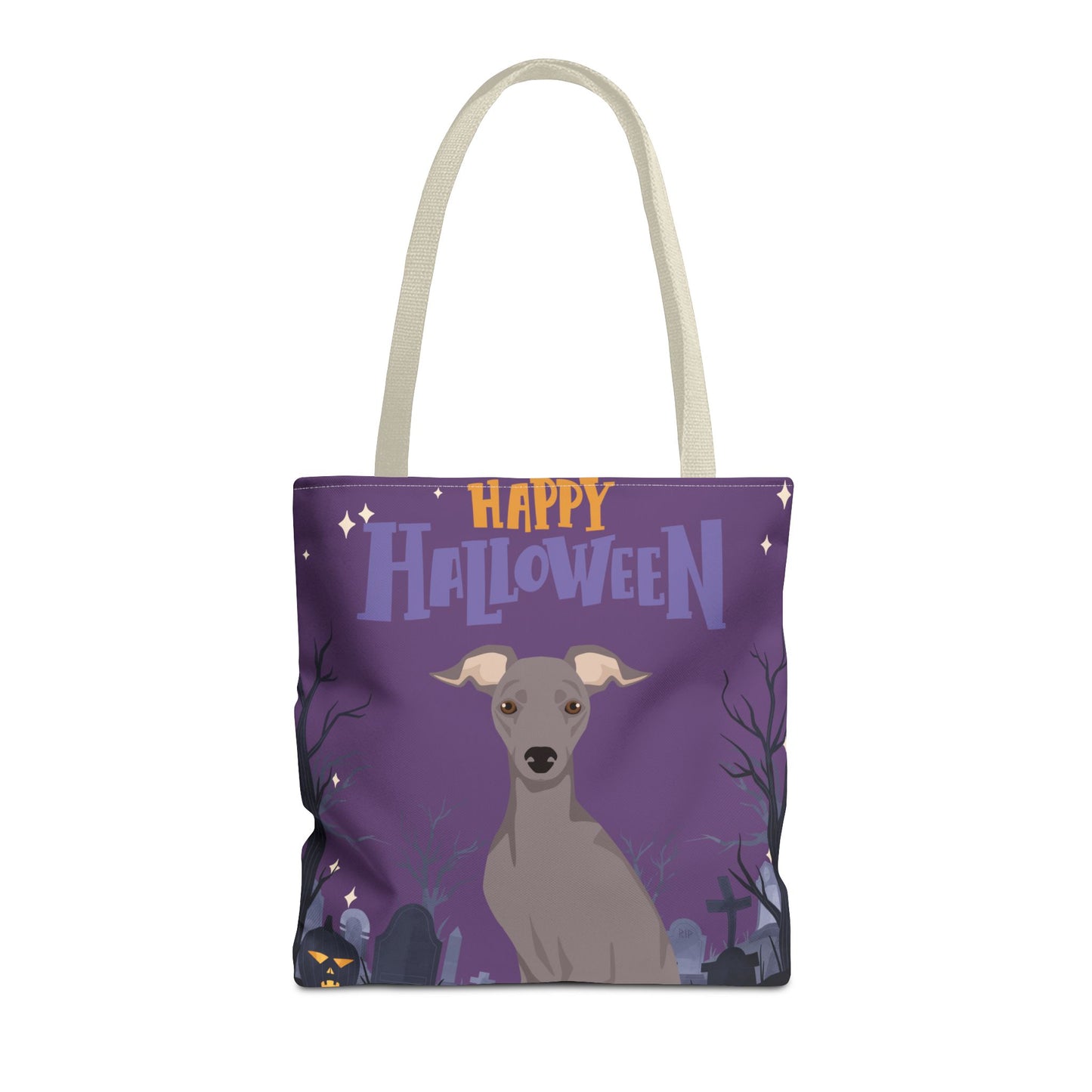 Italian Greyhound Dog Happy Halloween Tote Bag 16x16