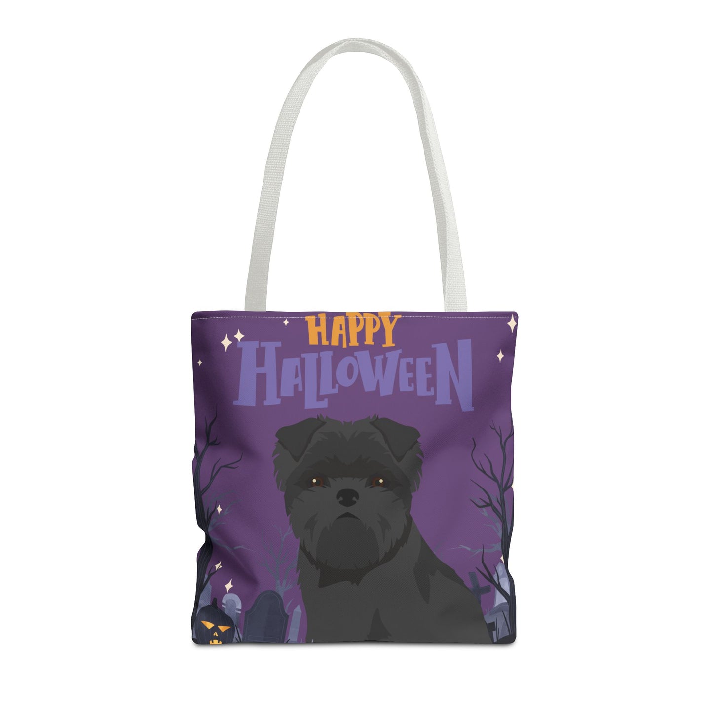 Affenpinscher Dog Happy Halloween Tote Bag 16x16