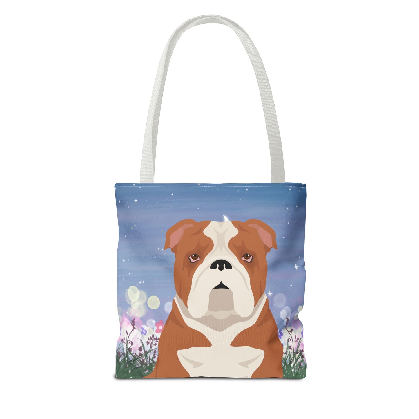 Bulldog Dog Tote Bag 13x13