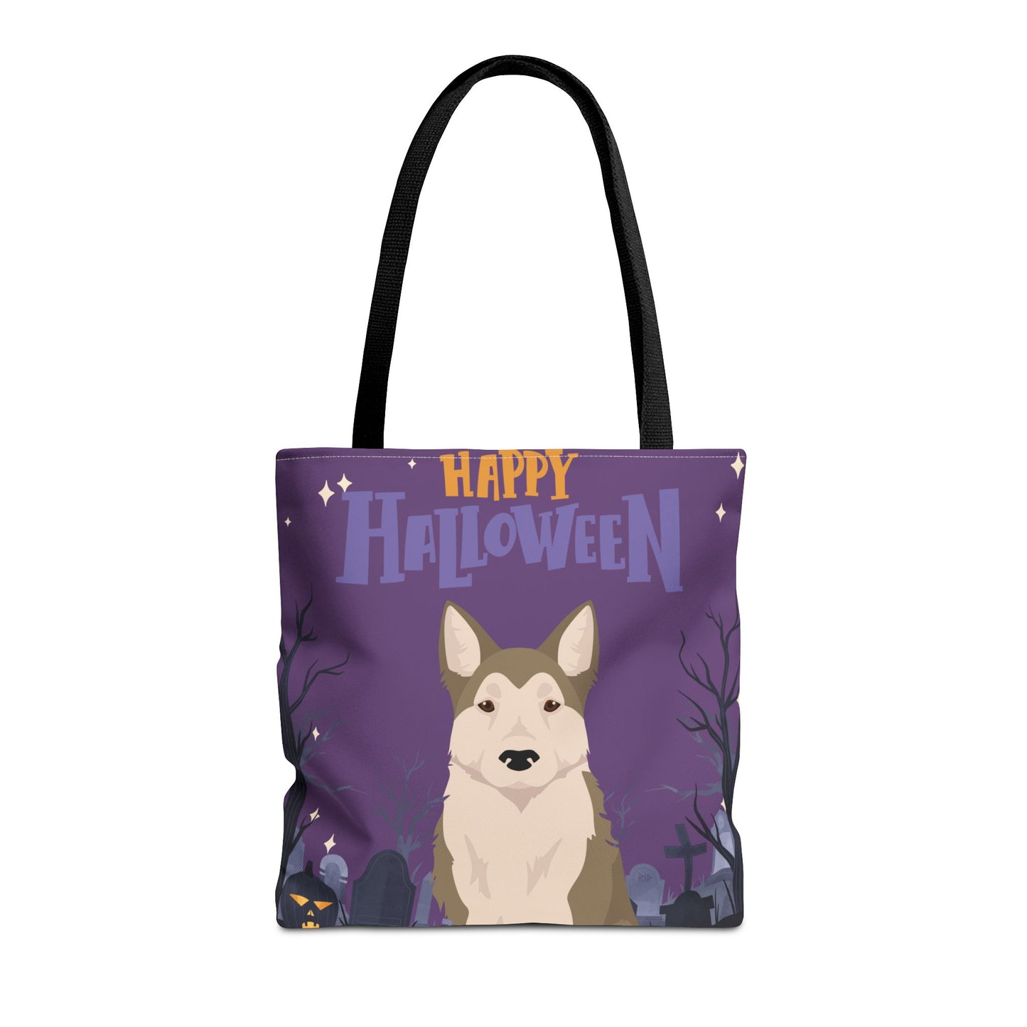 West Siberian Laika Dog Happy Halloween Tote Bag 16x16