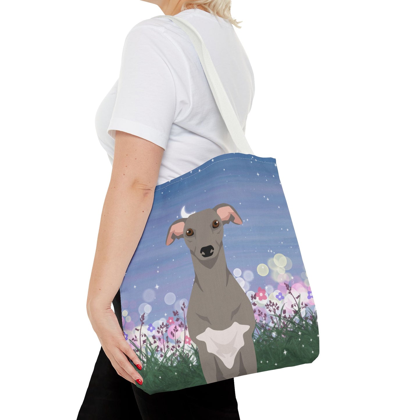 Whippet Dog Tote Bag 16x16