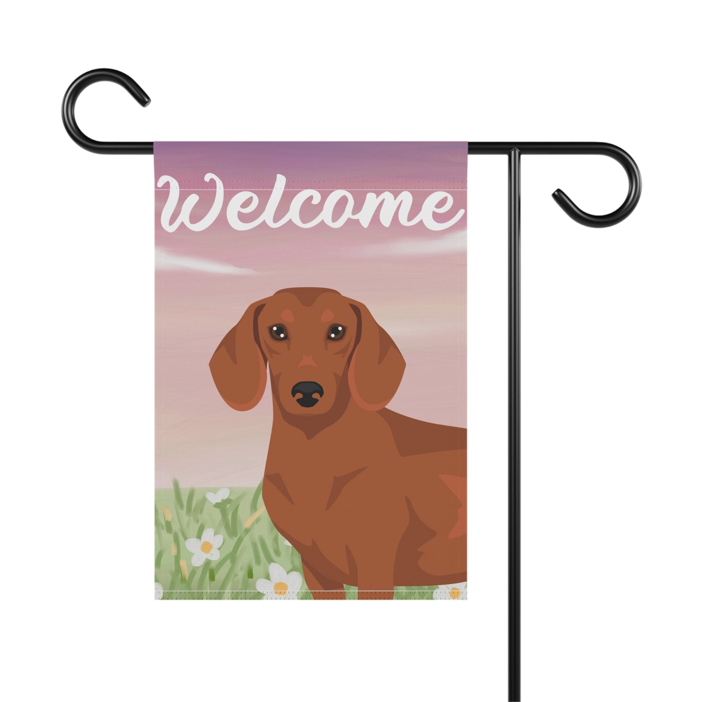 Dachshund Dog Welcome Garden Flag