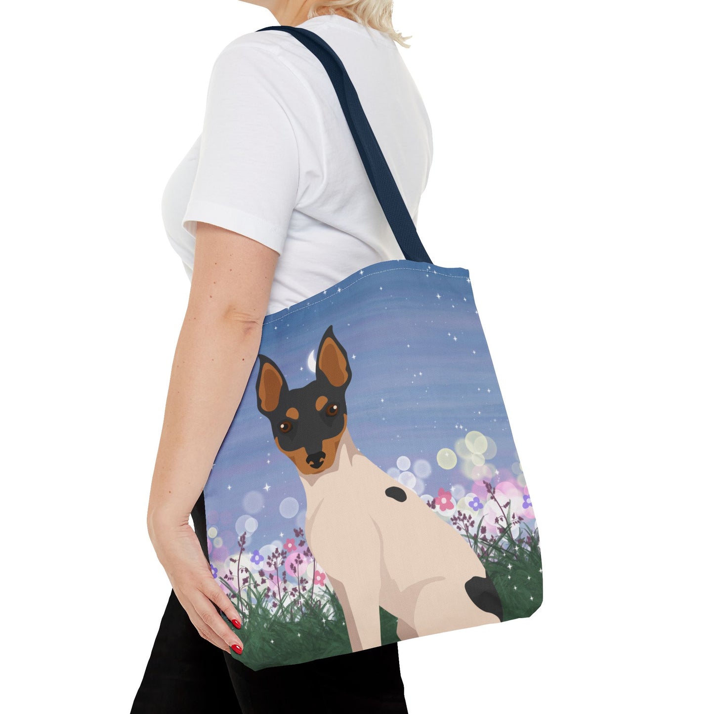 Toy Fox Terrier Dog Tote Bag 16x16