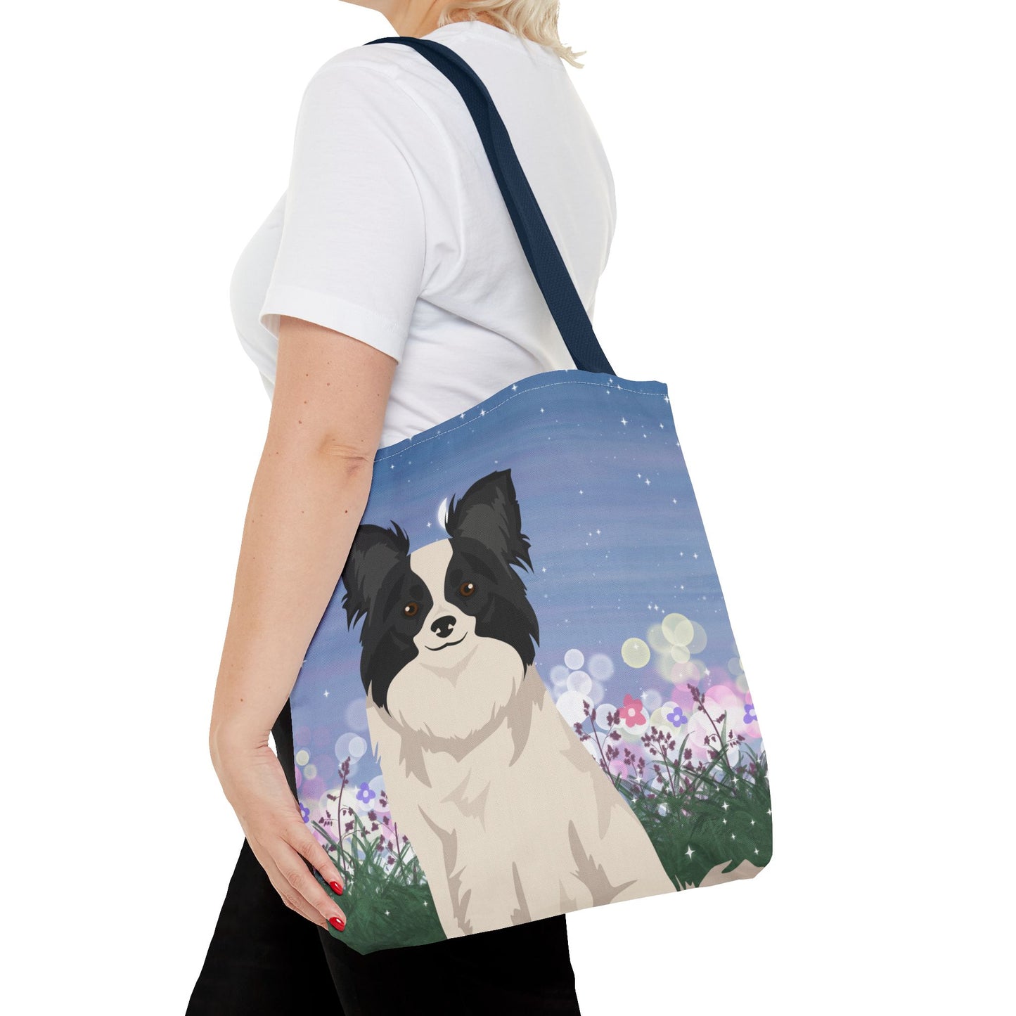 Papillon Dog Tote Bag 16x16