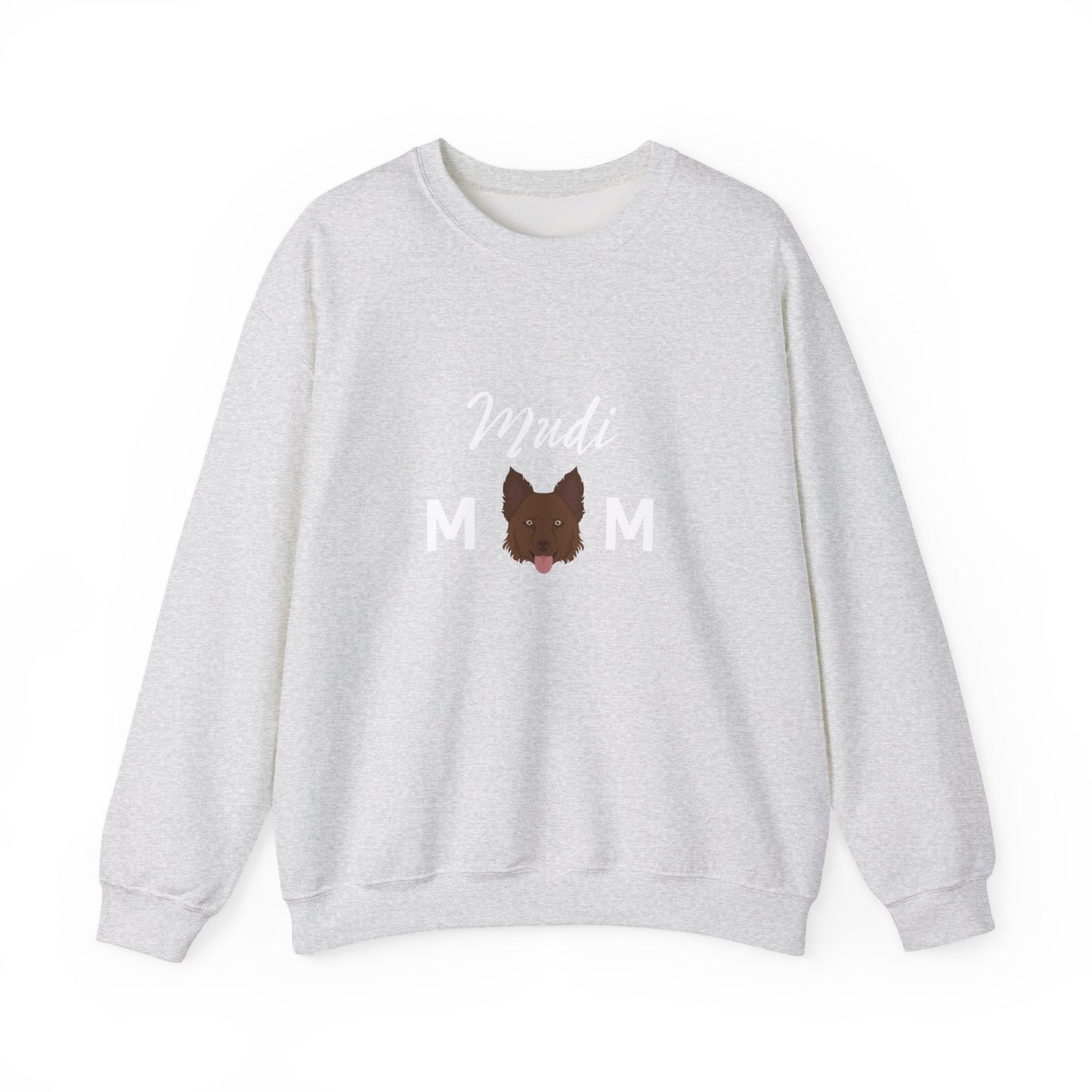 Mudi Dog Mom Funny Unisex Heavy Blend Crewneck Sweatshirt
