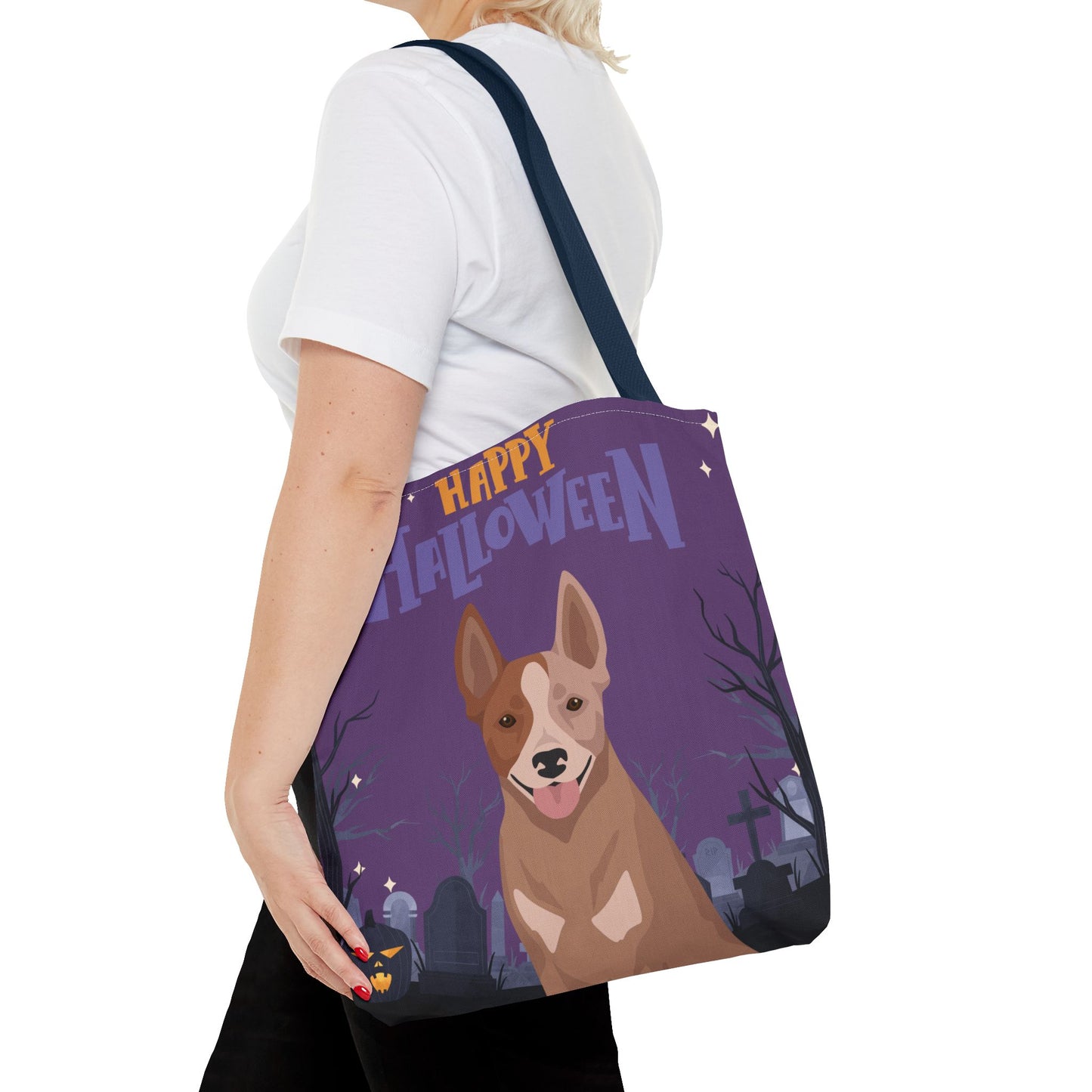 Australian Stumpy Tail Cattle Dog Dog Happy Halloween Tote Bag 16x16