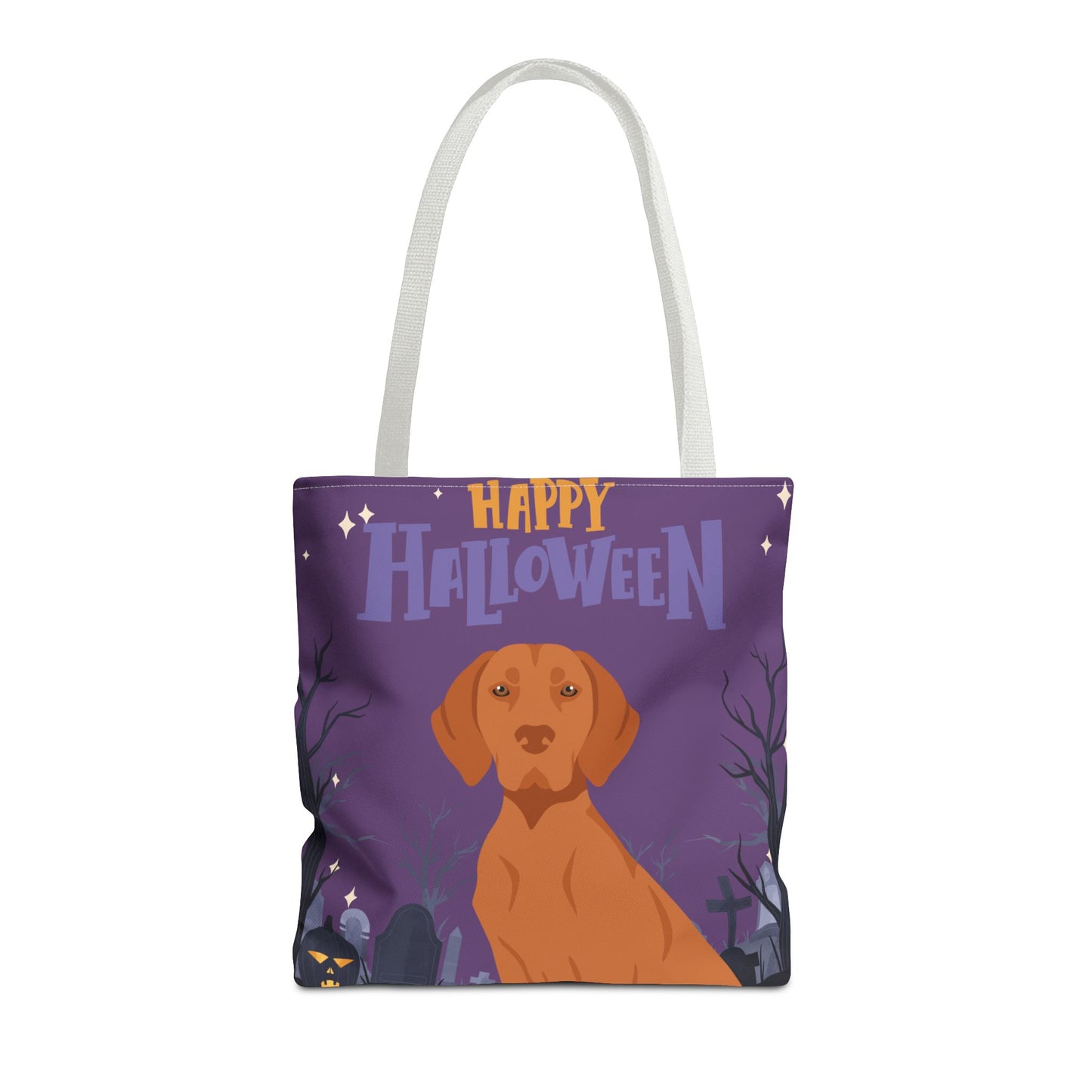 Vizsla Dog Happy Halloween Tote Bag 16x16