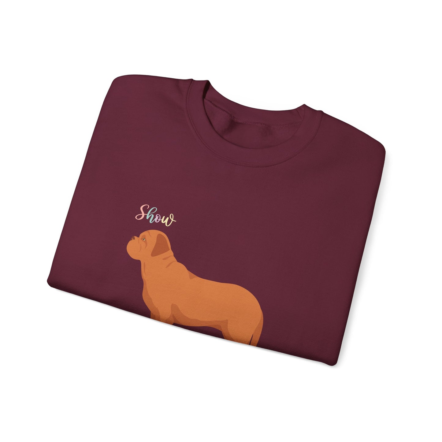 Dogue De Bordeaux Dog Unisex Heavy Blend Crewneck Sweatshirt