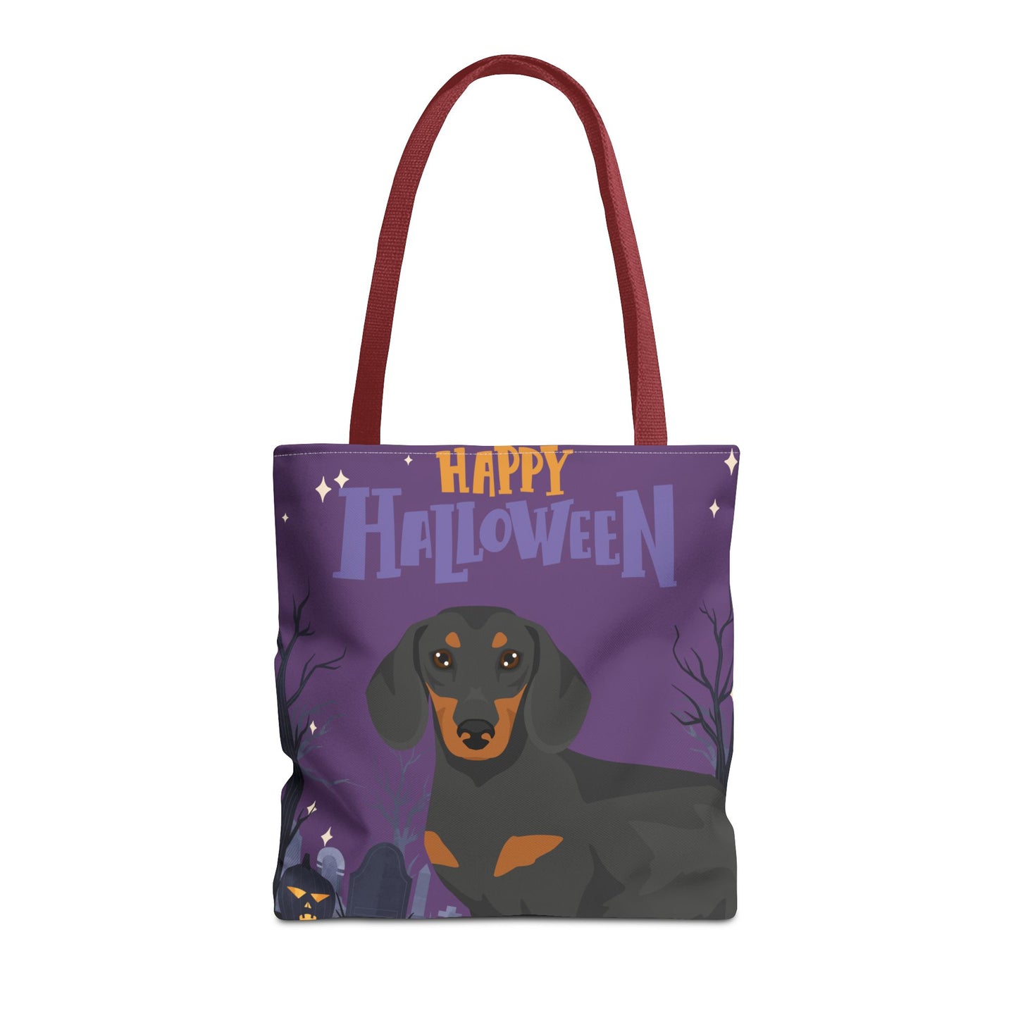 Dachshund Dog Happy Halloween Tote Bag 16x16
