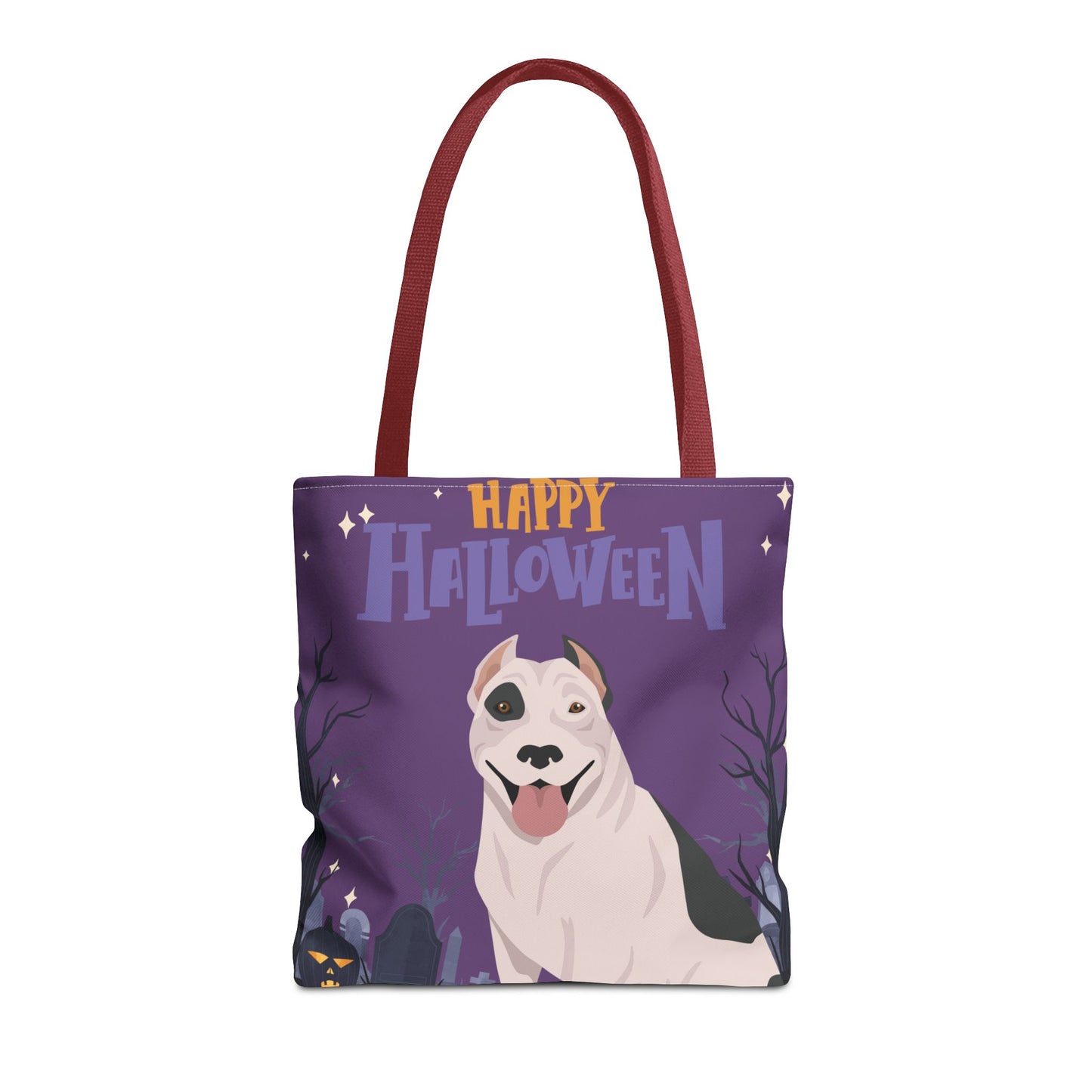 Pit Bull Dog Happy Halloween Tote Bag 16x16
