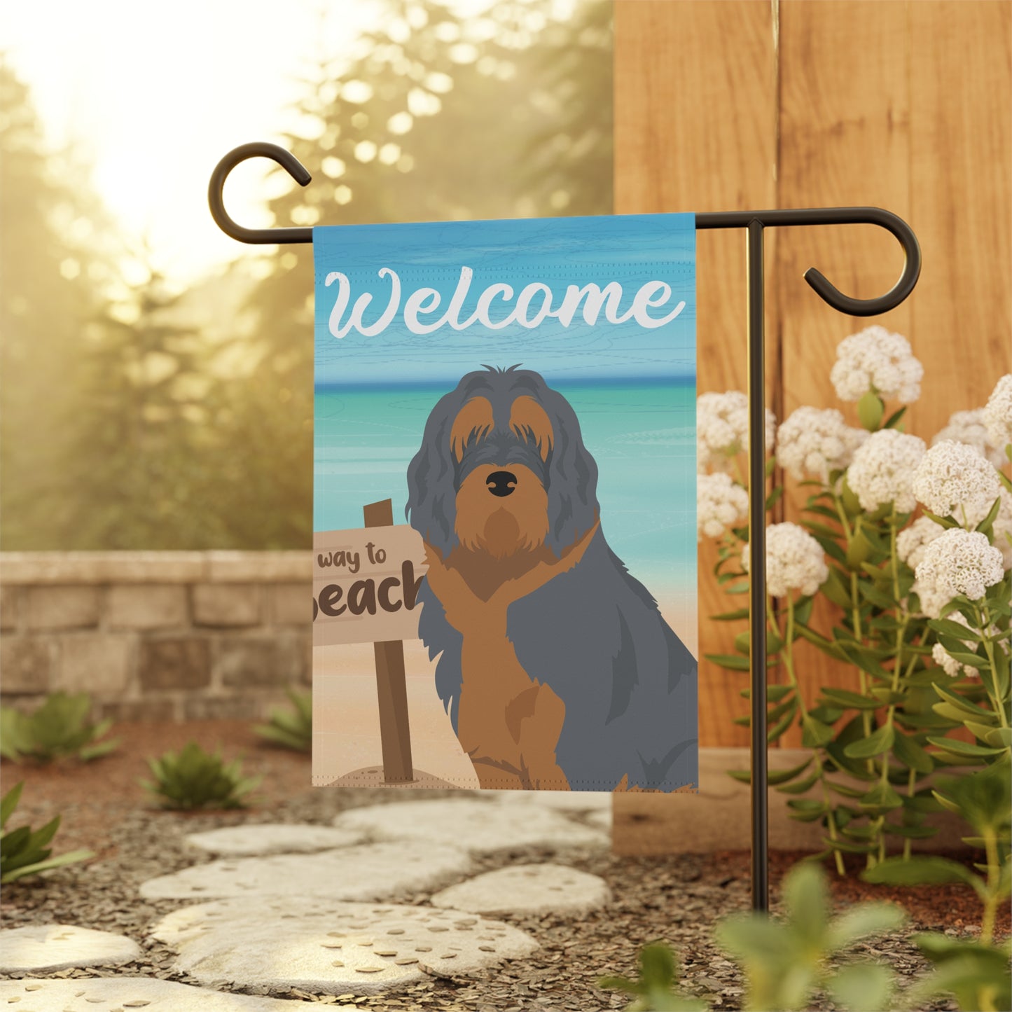 Otterhound Dog Garden Flag