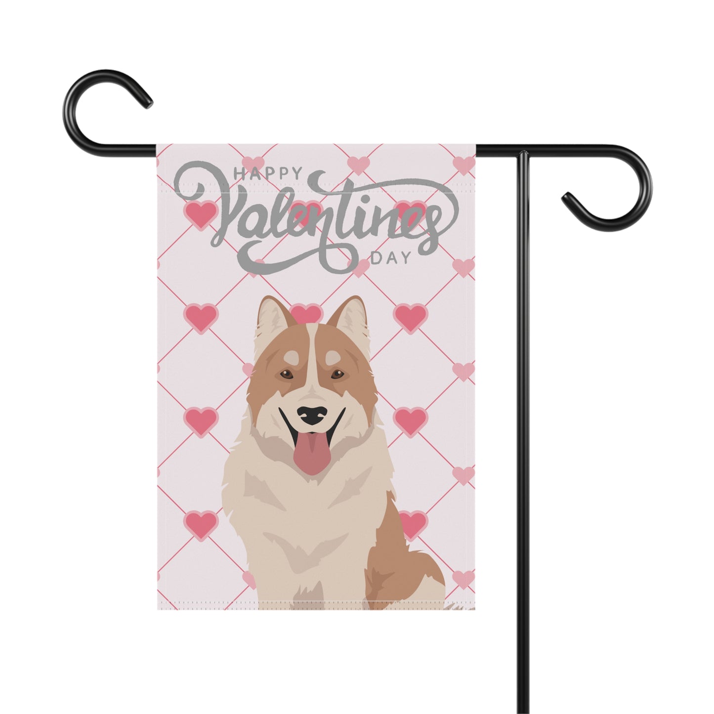 Thai Bangkaew Dog Valentines Day Garden Flag