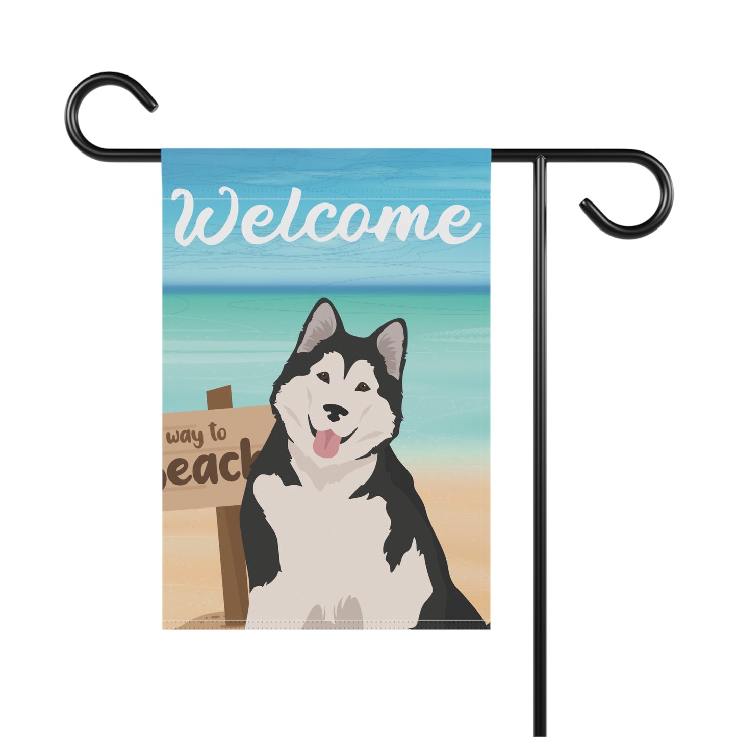 Alaskan Malamute Dog Garden Flag