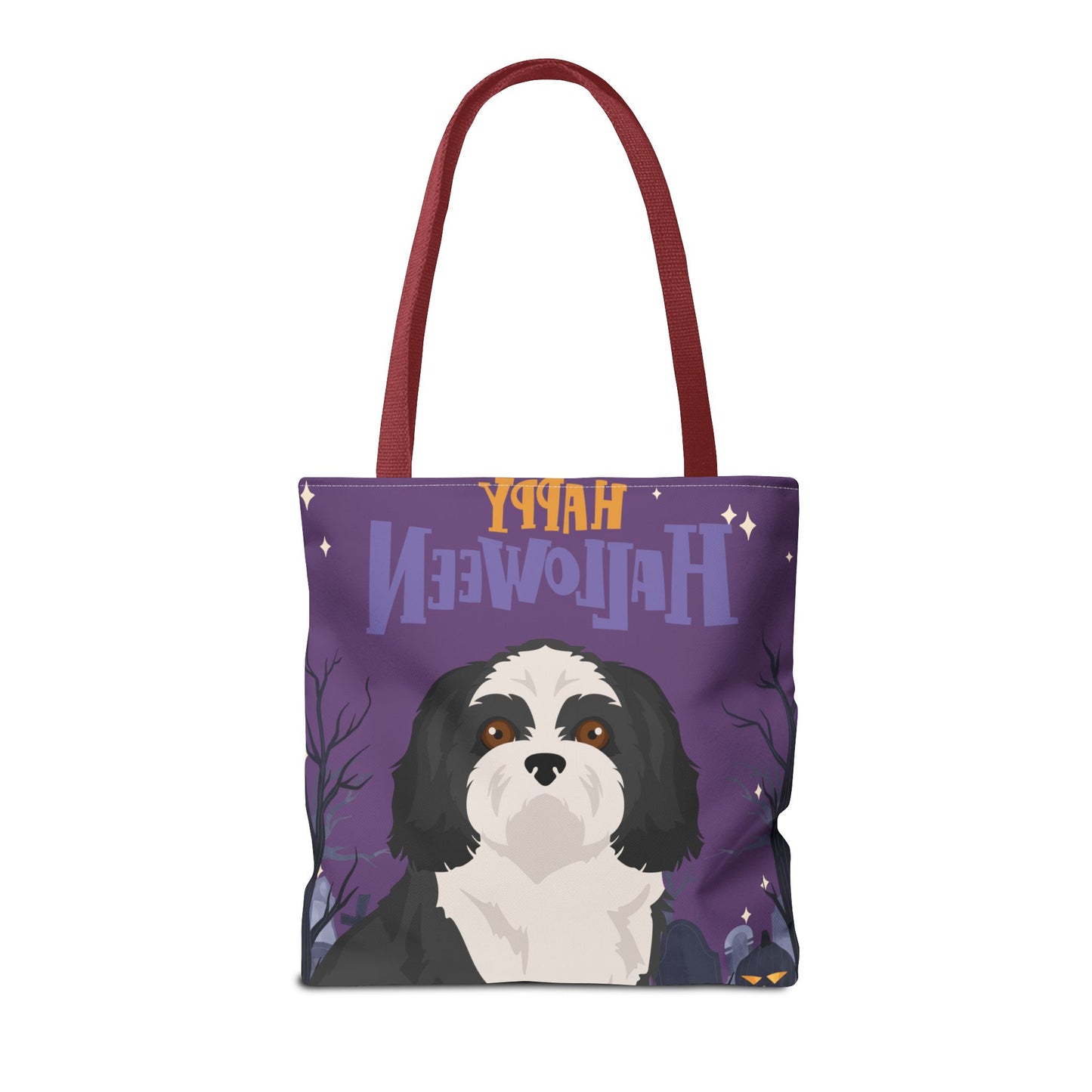 Shih Tzu Dog Happy Halloween Tote Bag 16x16