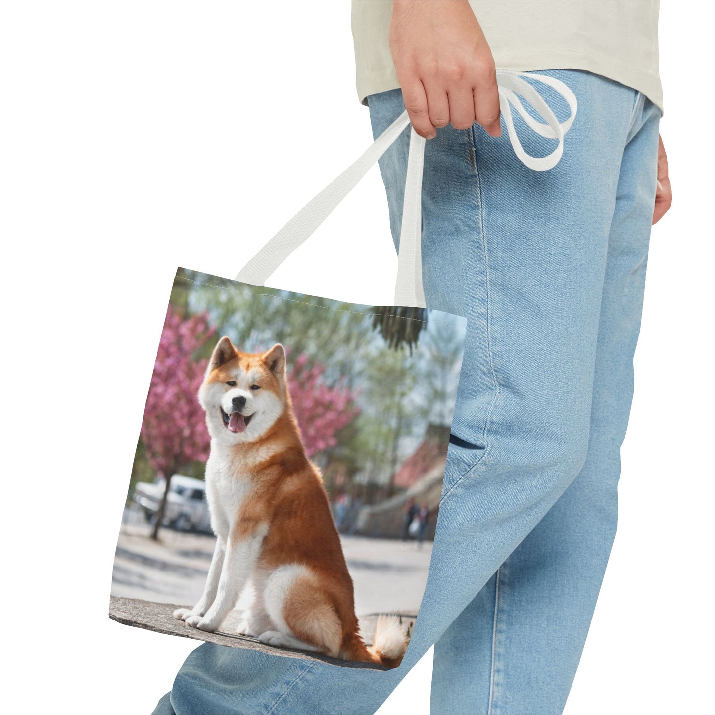 Japanese Akita Dog Tote Bag 13x13