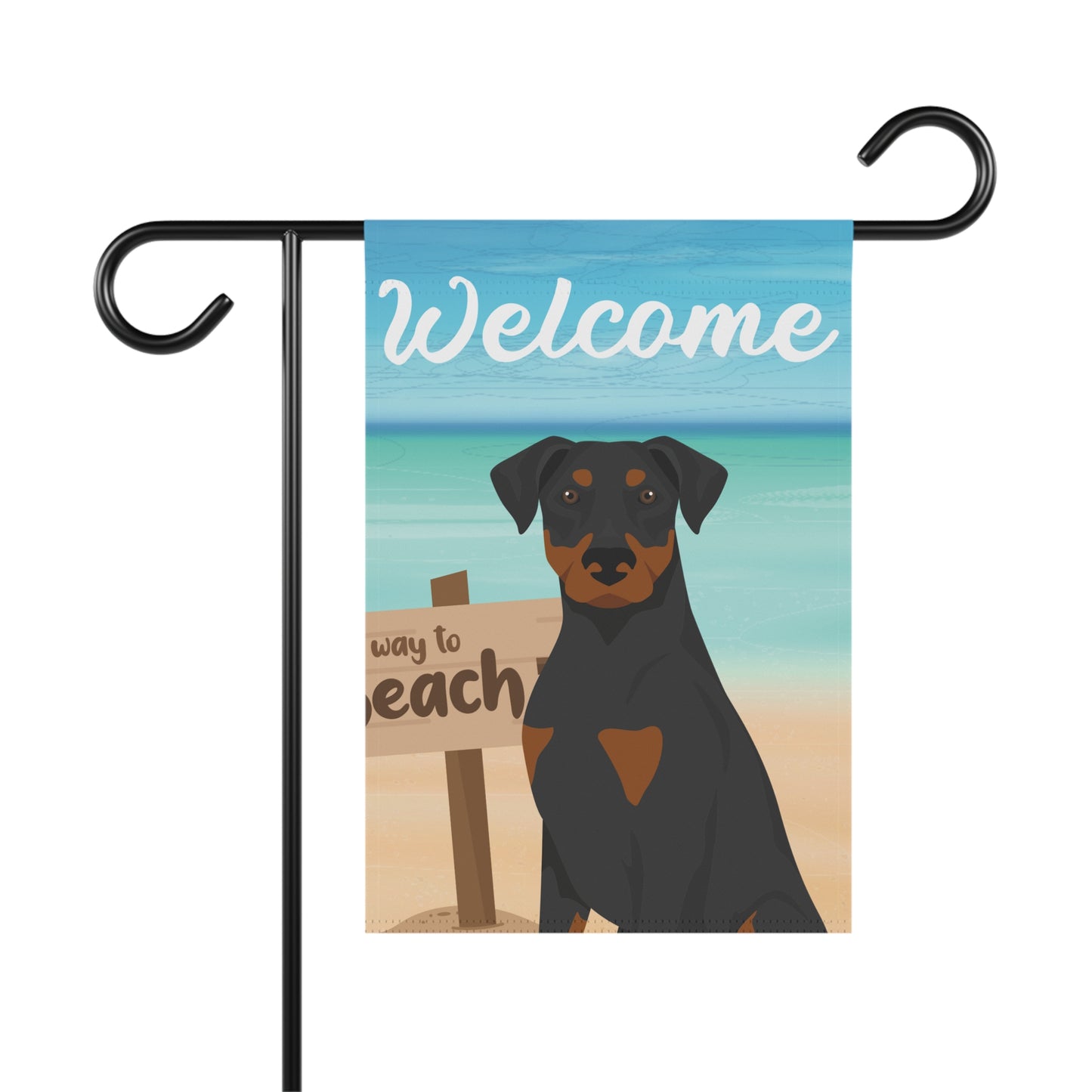 Doberman Pinscher Dog Garden Flag