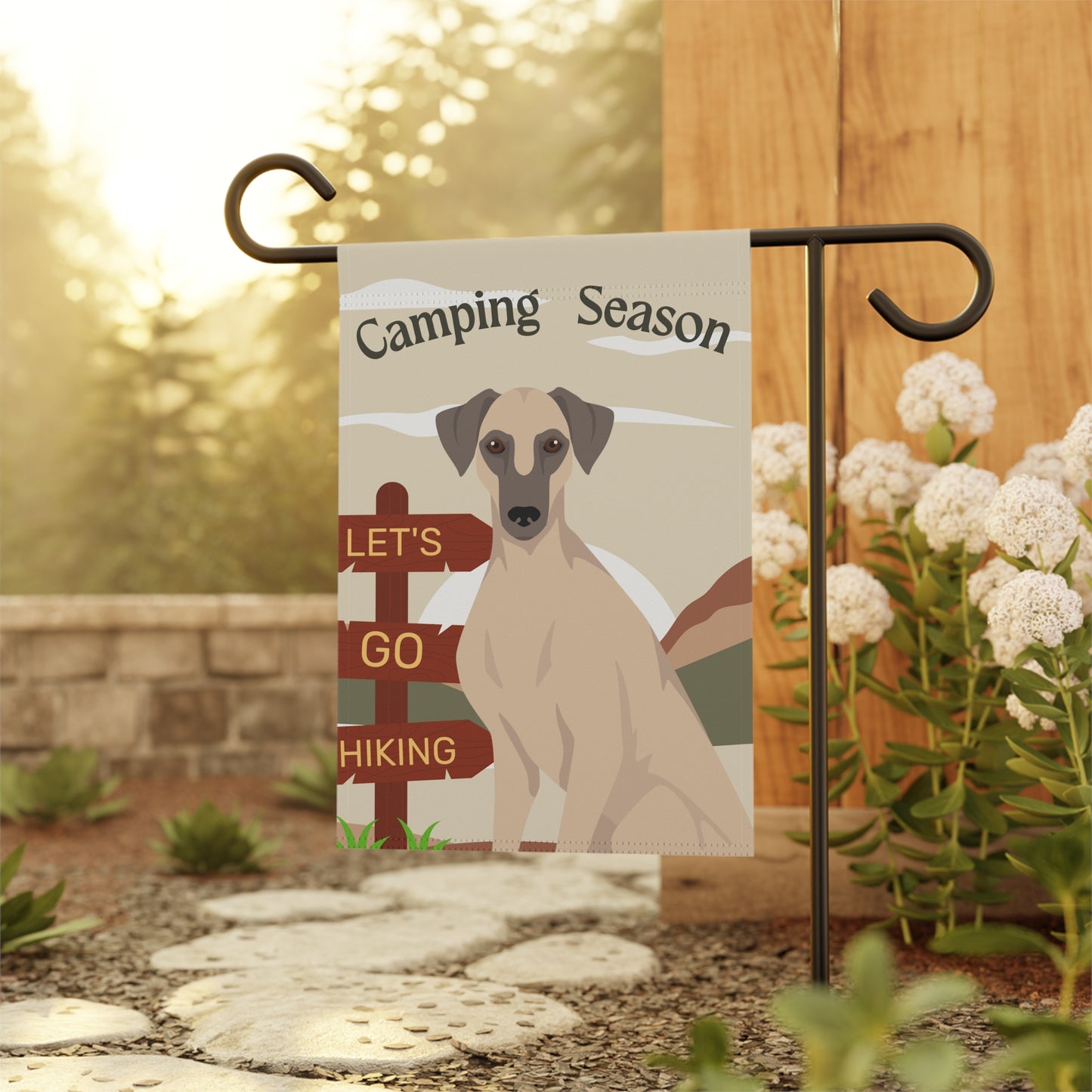 Sloughi Dog Camping Garden Flag