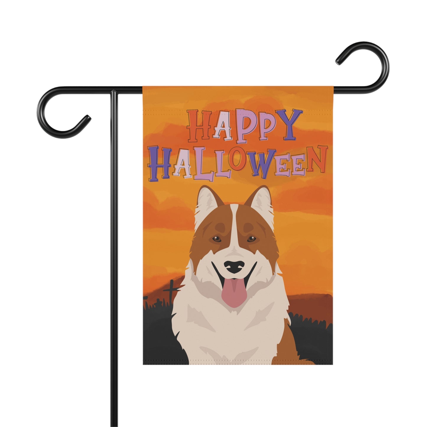 Thai Bangkaew Dog Dog Halloween Garden Flag
