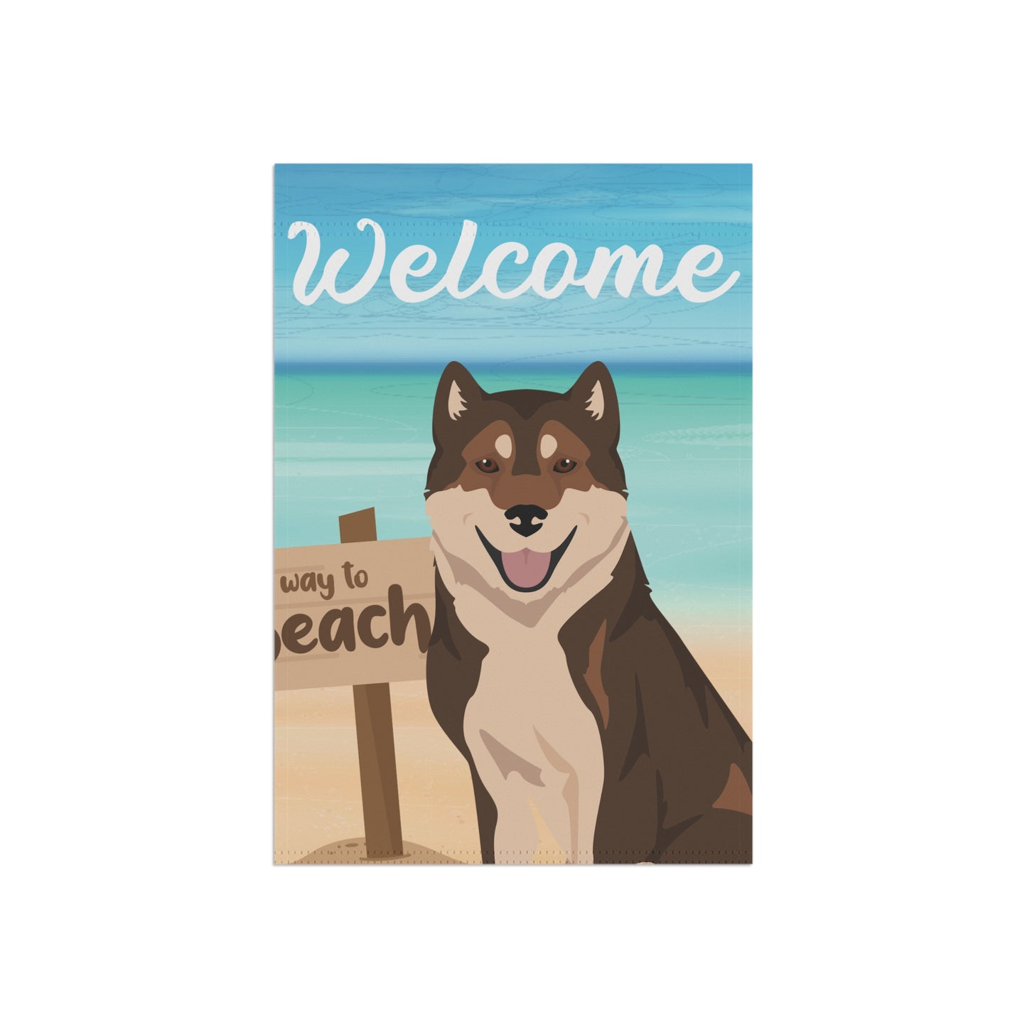 Kishu Ken Dog Garden Flag