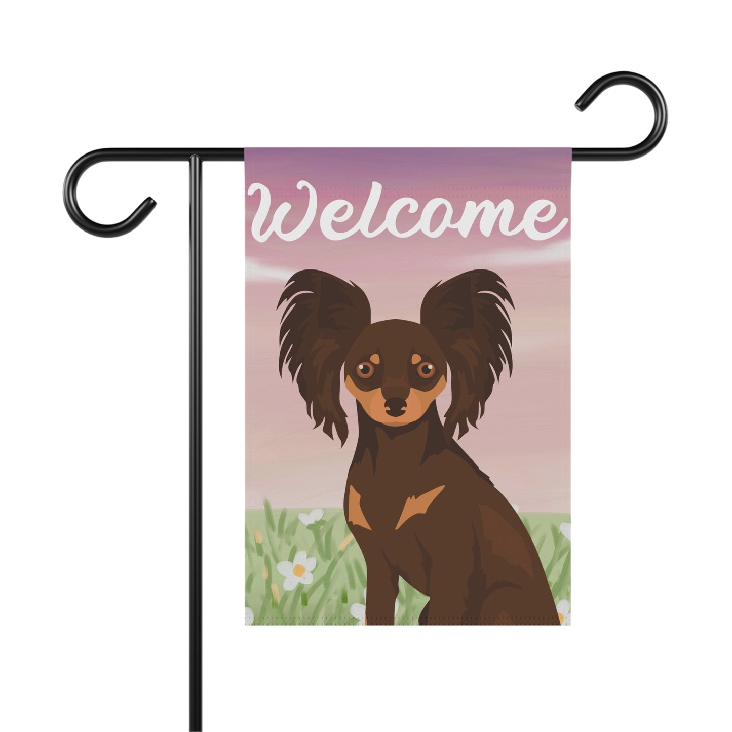 Russian Toy Dog Welcome Garden Flag