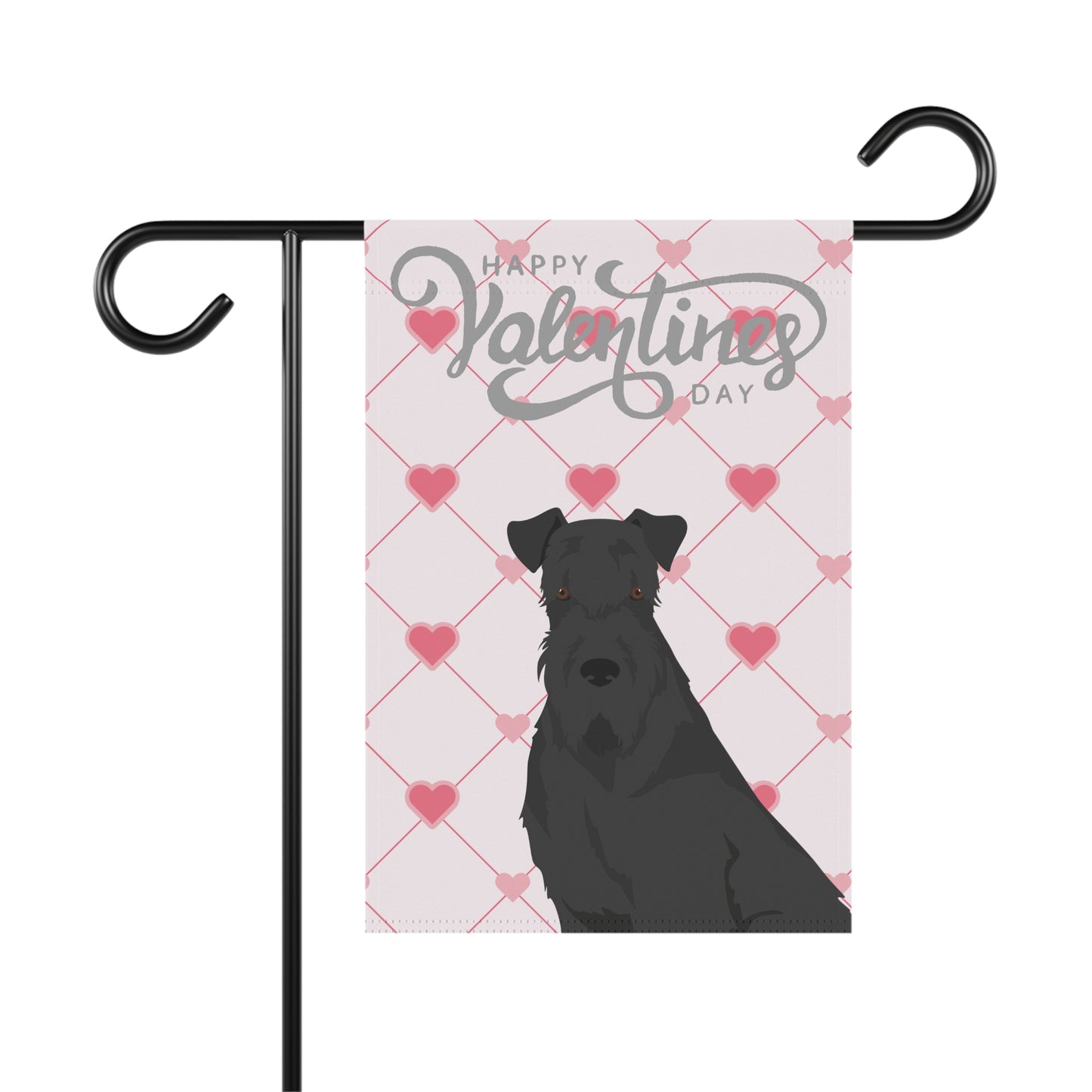 Kerry Blue Terrier Dog Valentines Day Garden Flag