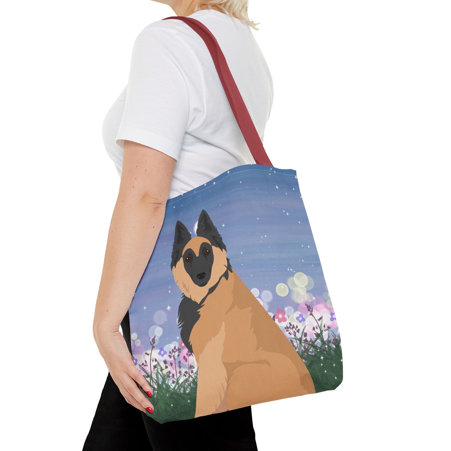 Belgian Tervuren Dog Tote Bag 16x16