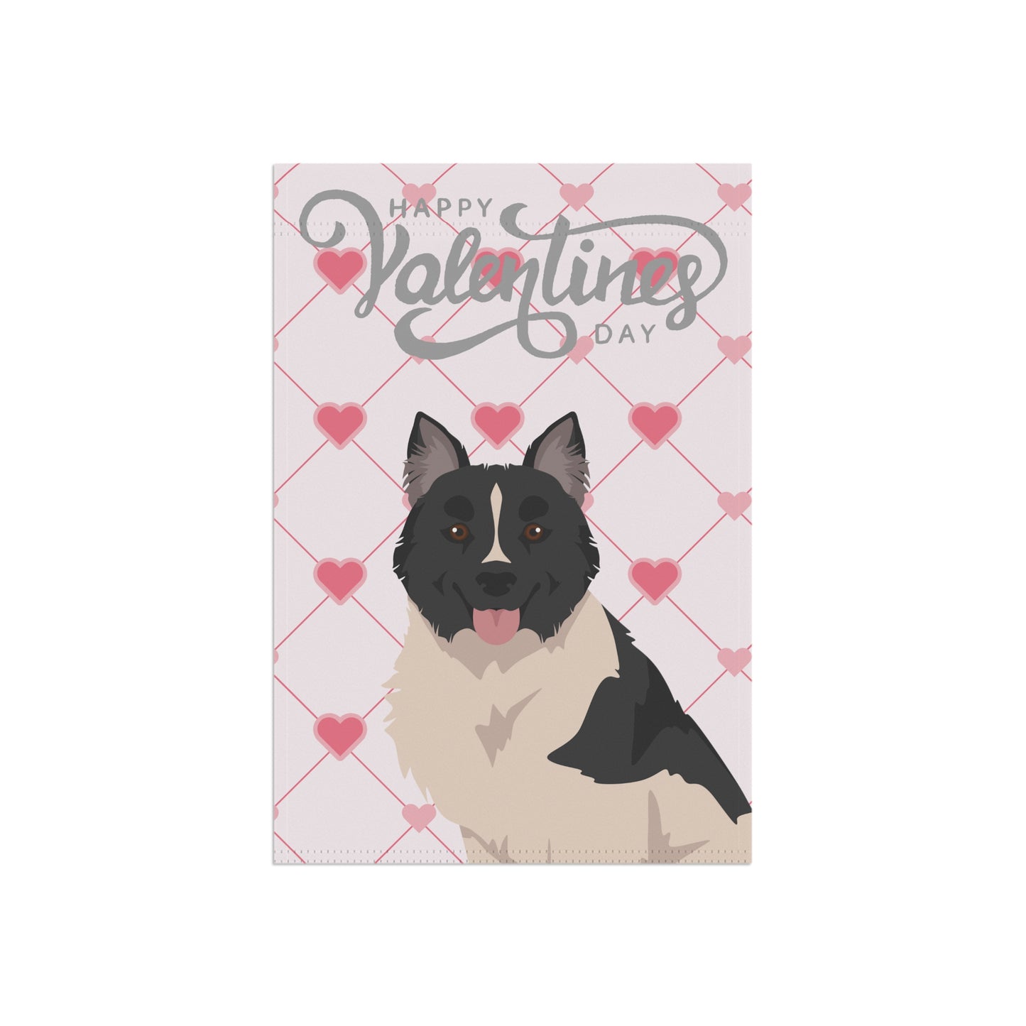 Elo Dog Valentines Day Garden Flag