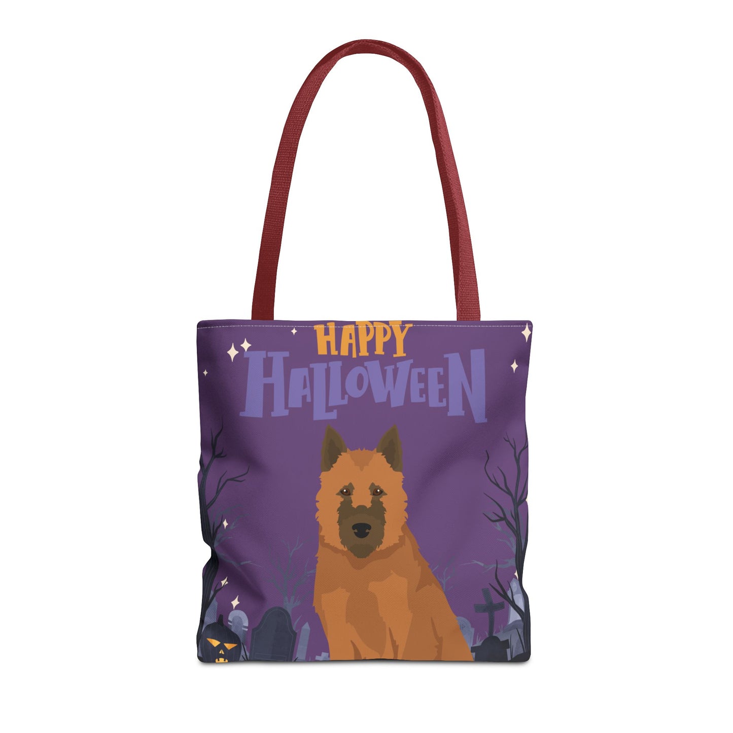 Belgain Laekenois Dog Happy Halloween Tote Bag 16x16