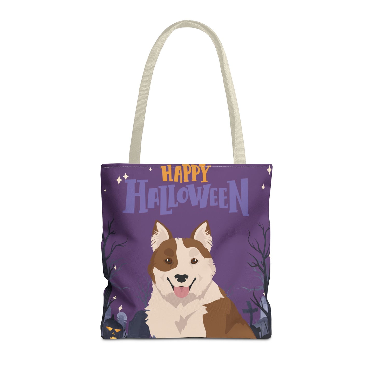 Elo Dog Happy Halloween Tote Bag 16x16