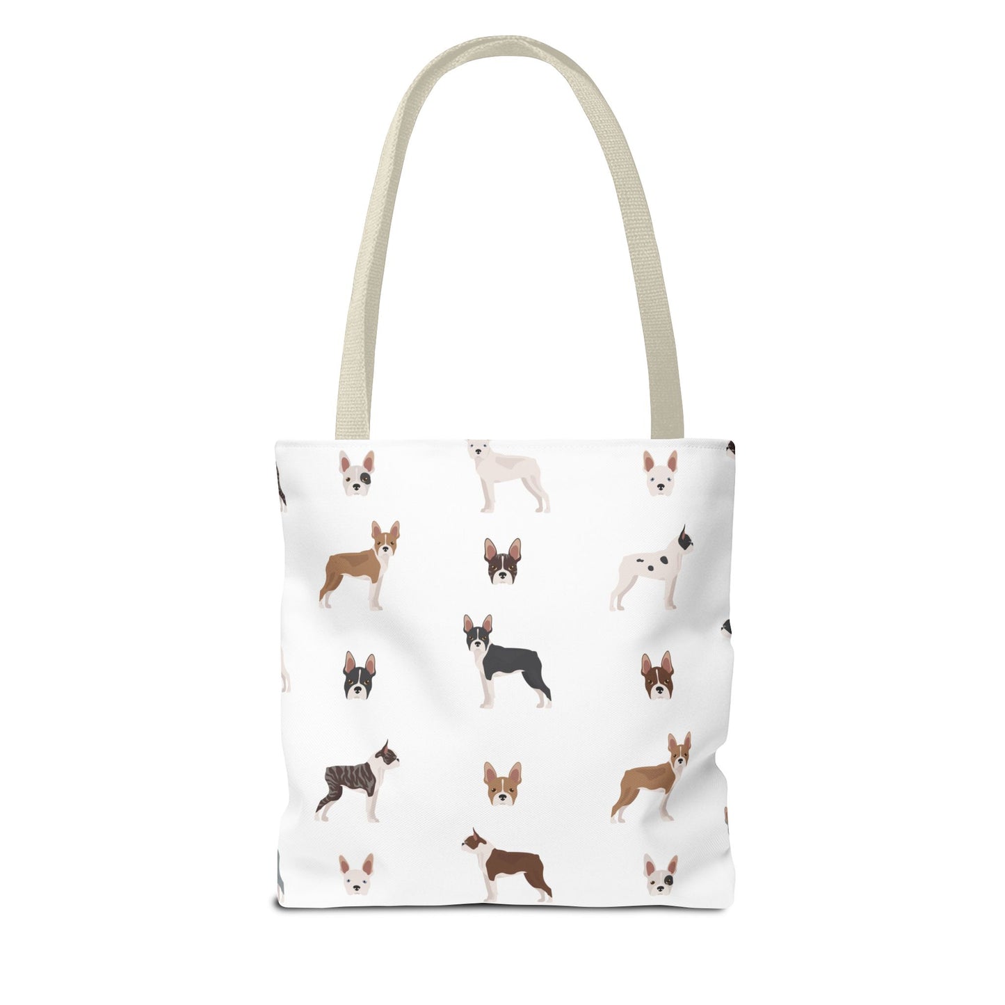 Boston Terrier Dog Tote Bag, Terrier Dog Mom Gift