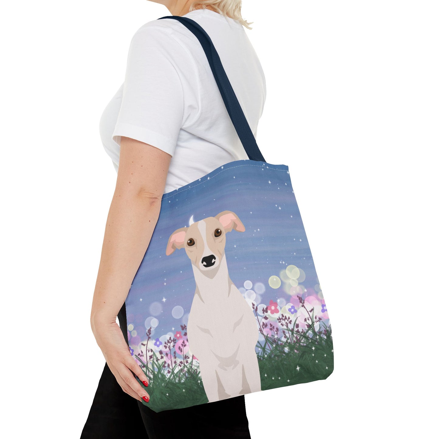 Whippet Dog Tote Bag 16x16