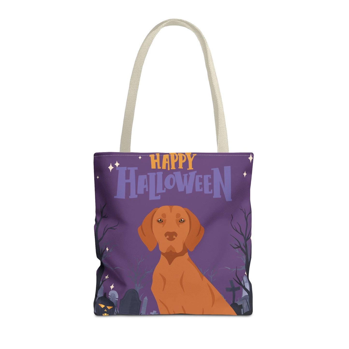 Vizsla Dog Happy Halloween Tote Bag 16x16