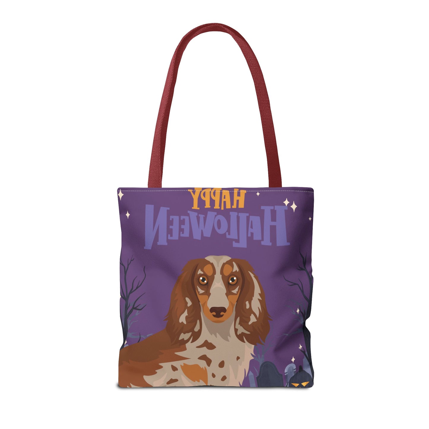 Dachshund Dog Happy Halloween Tote Bag 16x16