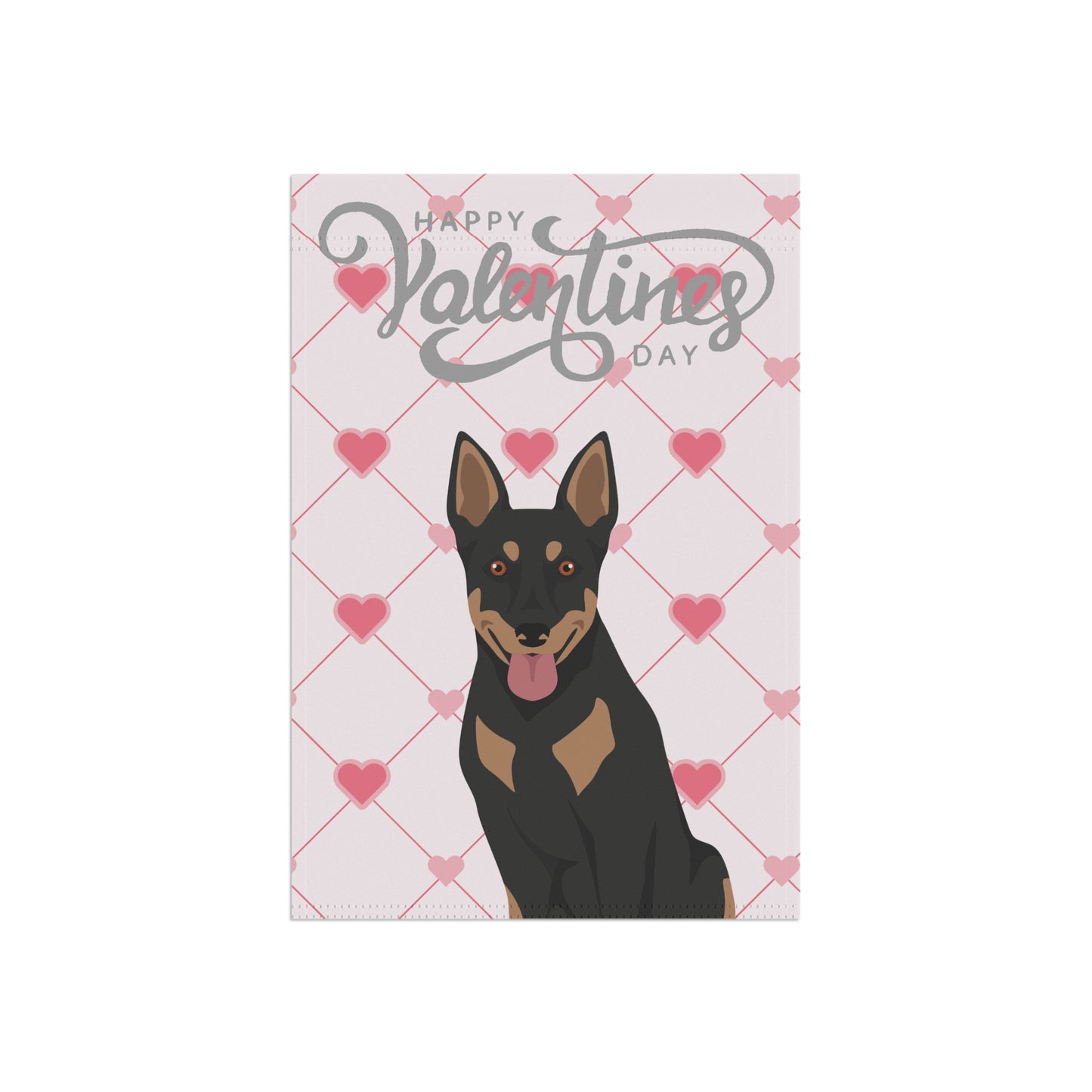 Australian Cattle Dog Valentines Day Garden Flag